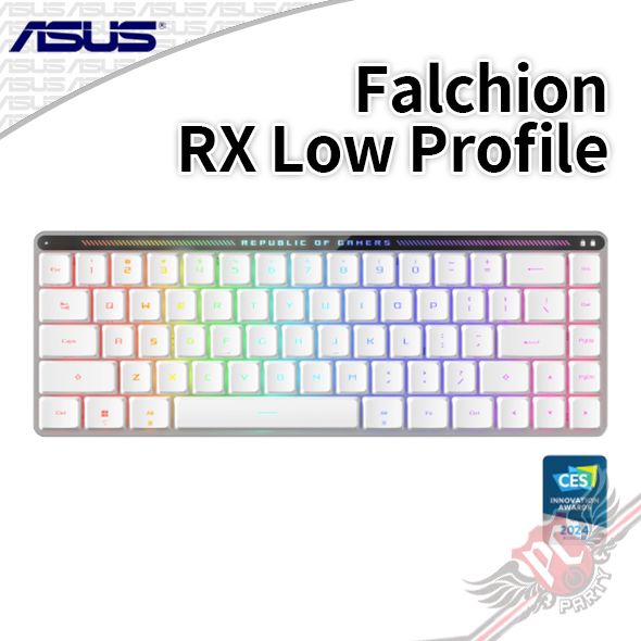 PCPARTY 華碩 ASUS ROG Falchion RX Low Profile 65% 無線三模電競鍵盤