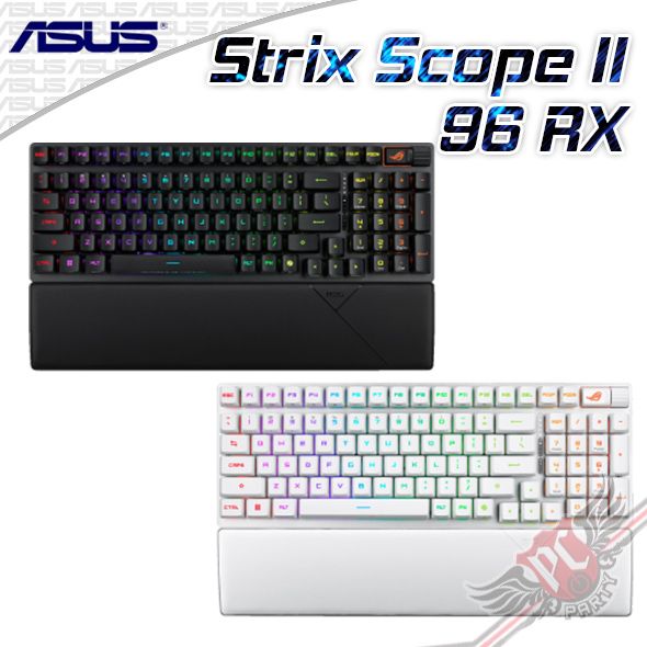 PCPARTY 華碩 ASUS ROG Scope II 96 RX Wireless 無線三模電競鍵盤