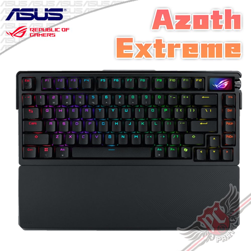 PCPARTY 華碩 ASUS ROG Azoth Extreme 75% 三模無線全鋁合金旗艦電競鍵盤
