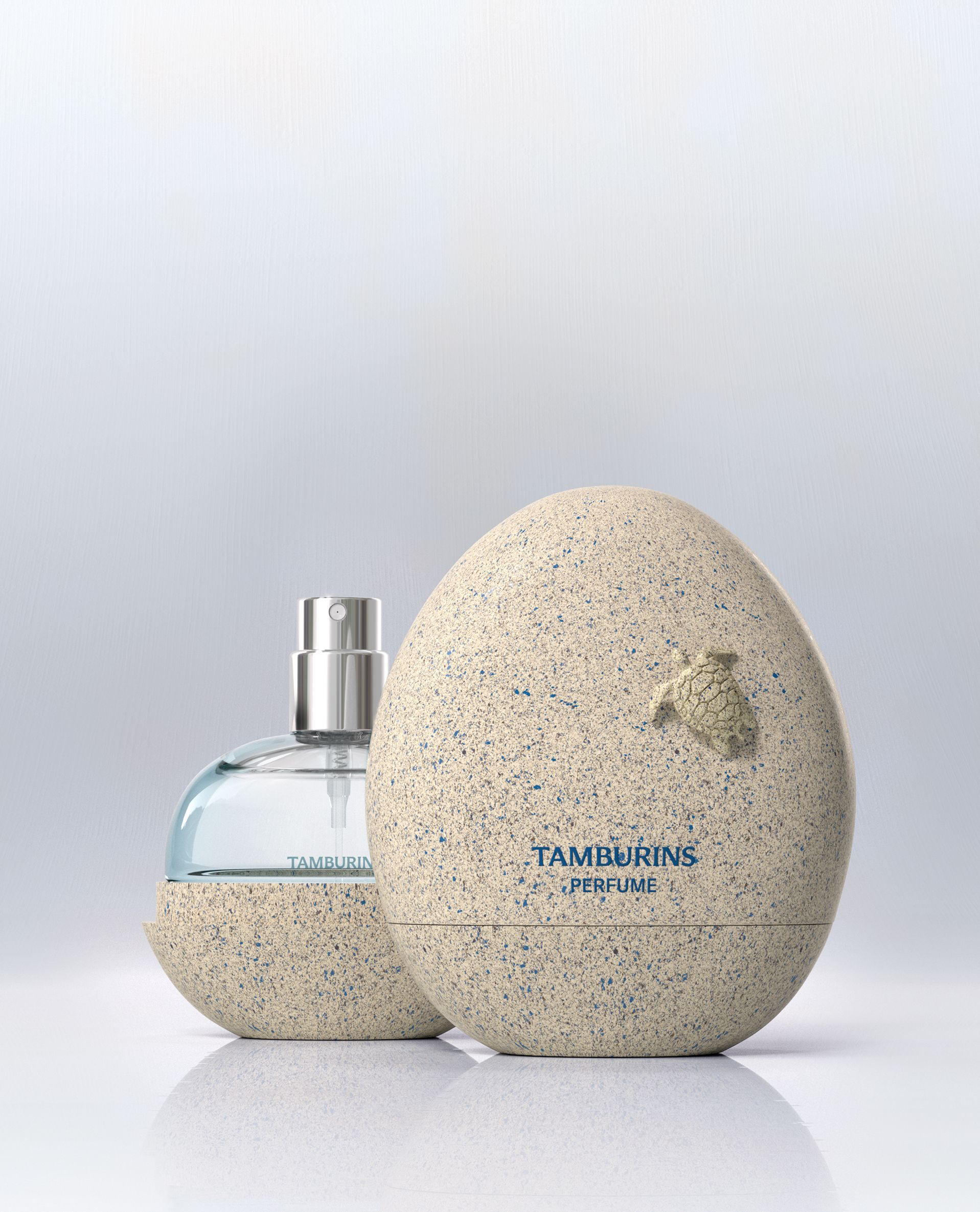 菲 同款代言 TAMBURINS蛋形香水BLUE HINOKI（海龜造型