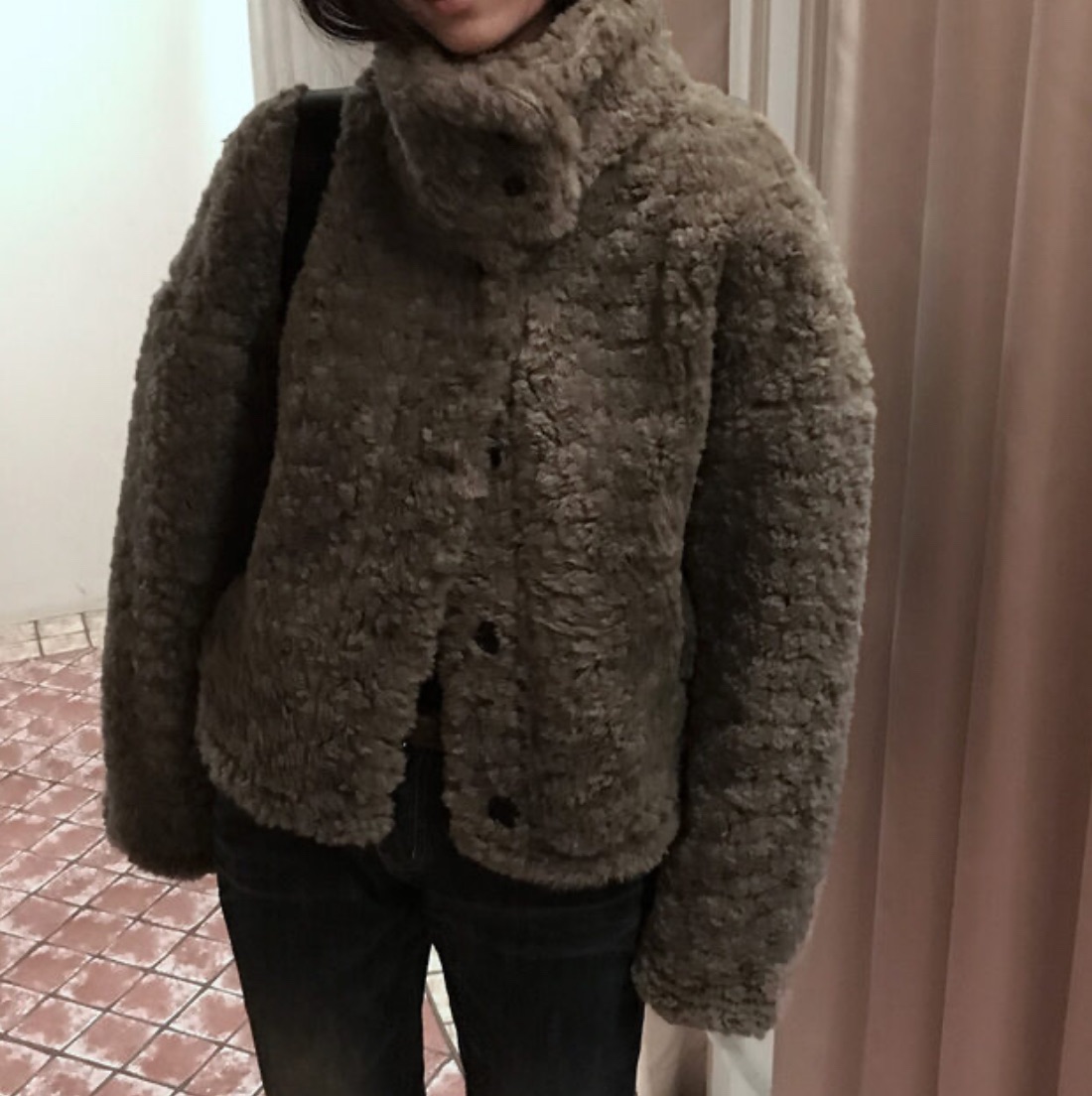正韓🇰🇷DAILYJOU 柔軟毛絨立領外套