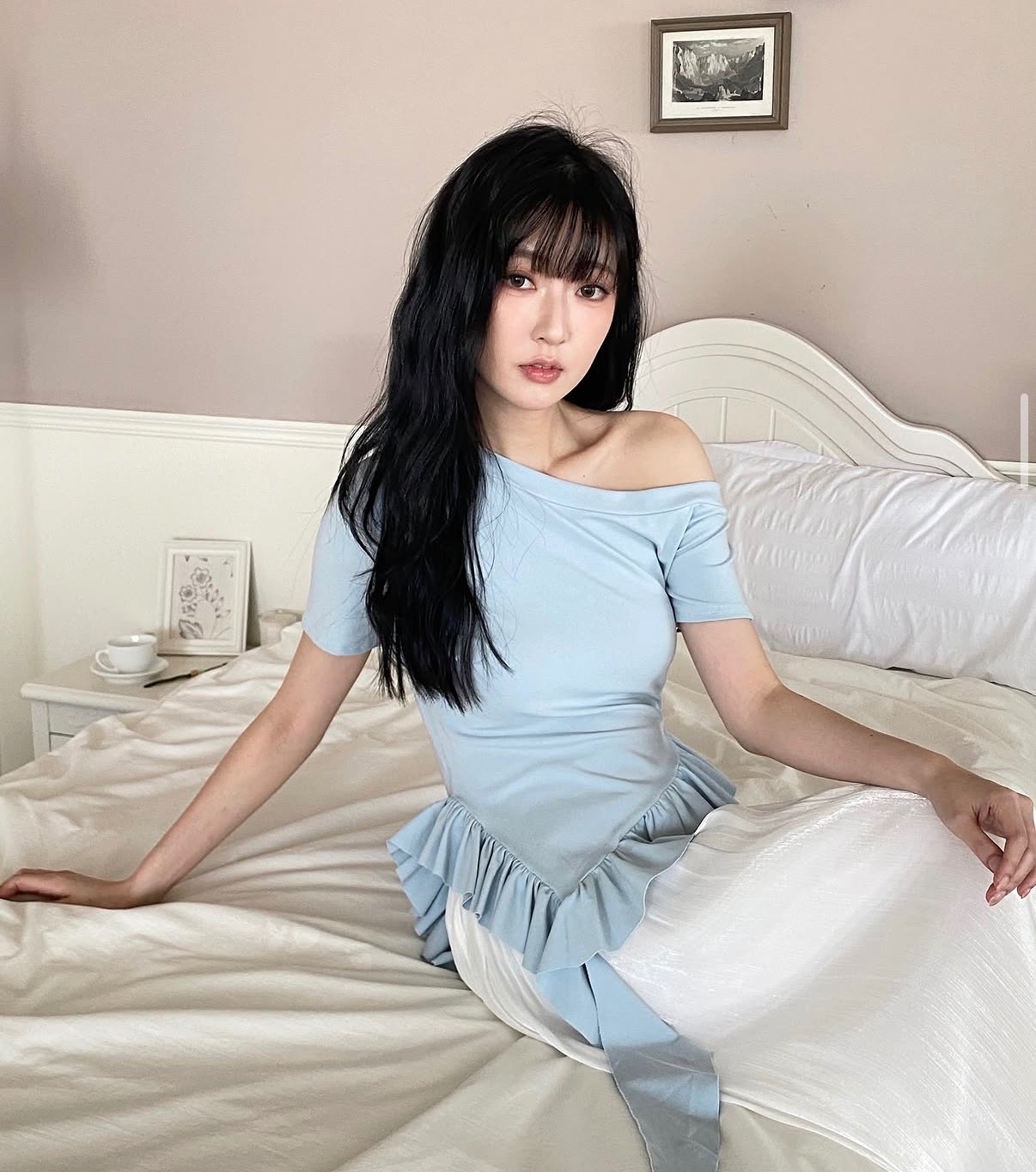 colormixnmatch  不規則斜肩上衣