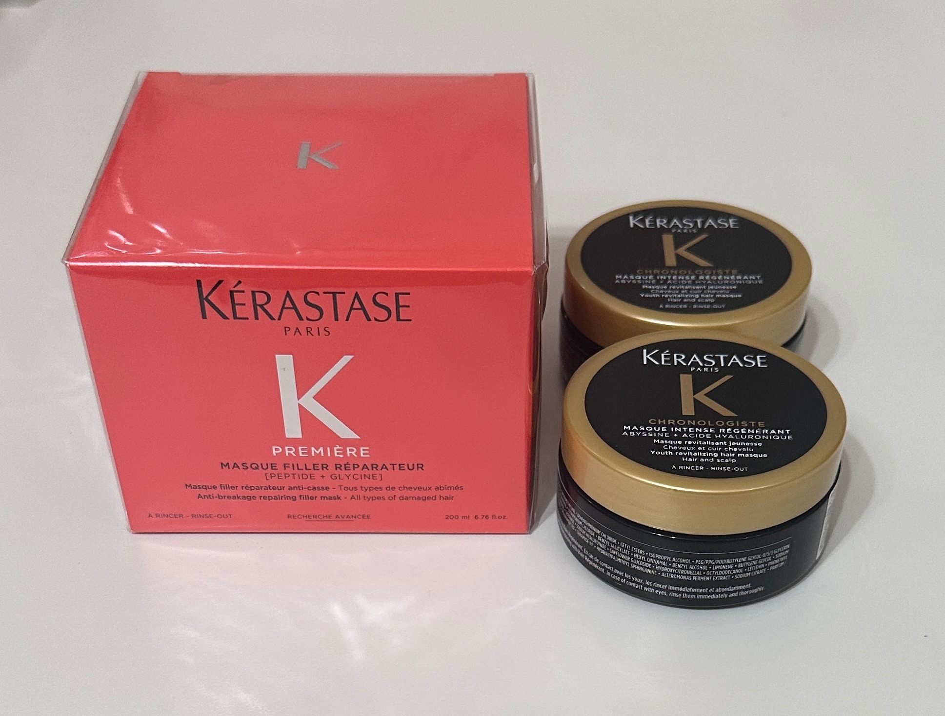 白鑽重建髮膜200ml+黑鑽髮膜75ml*2