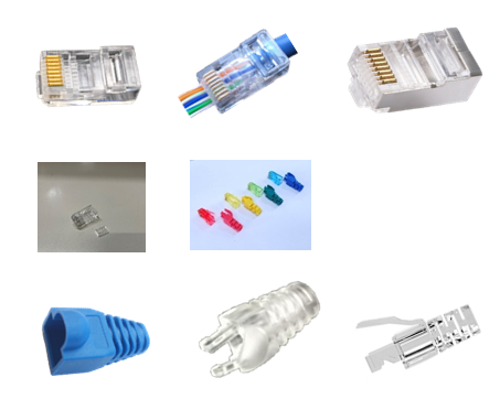 網路水晶頭RJ45，三叉系列
