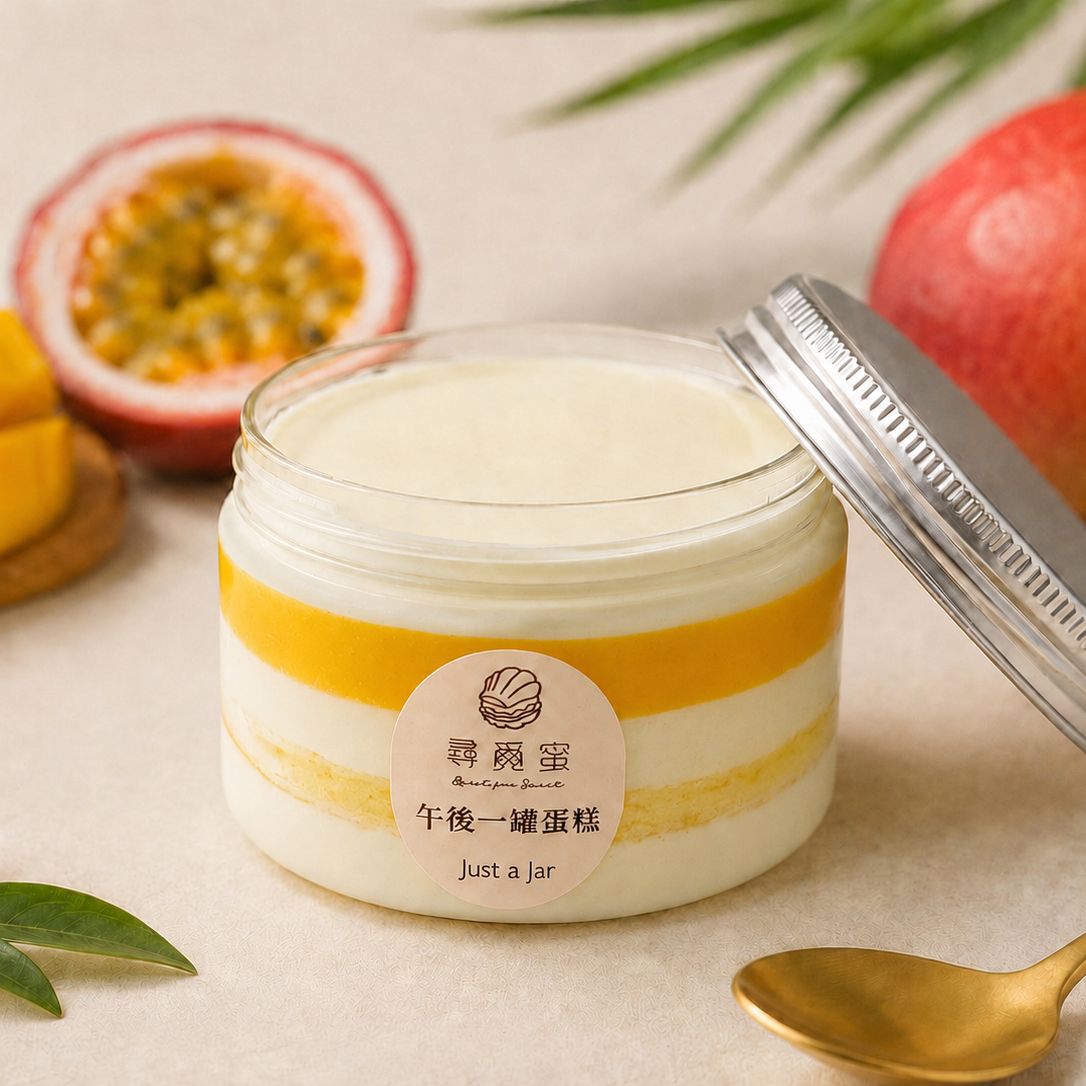 🍰 午後一罐蛋糕｜芒果百香起司罐