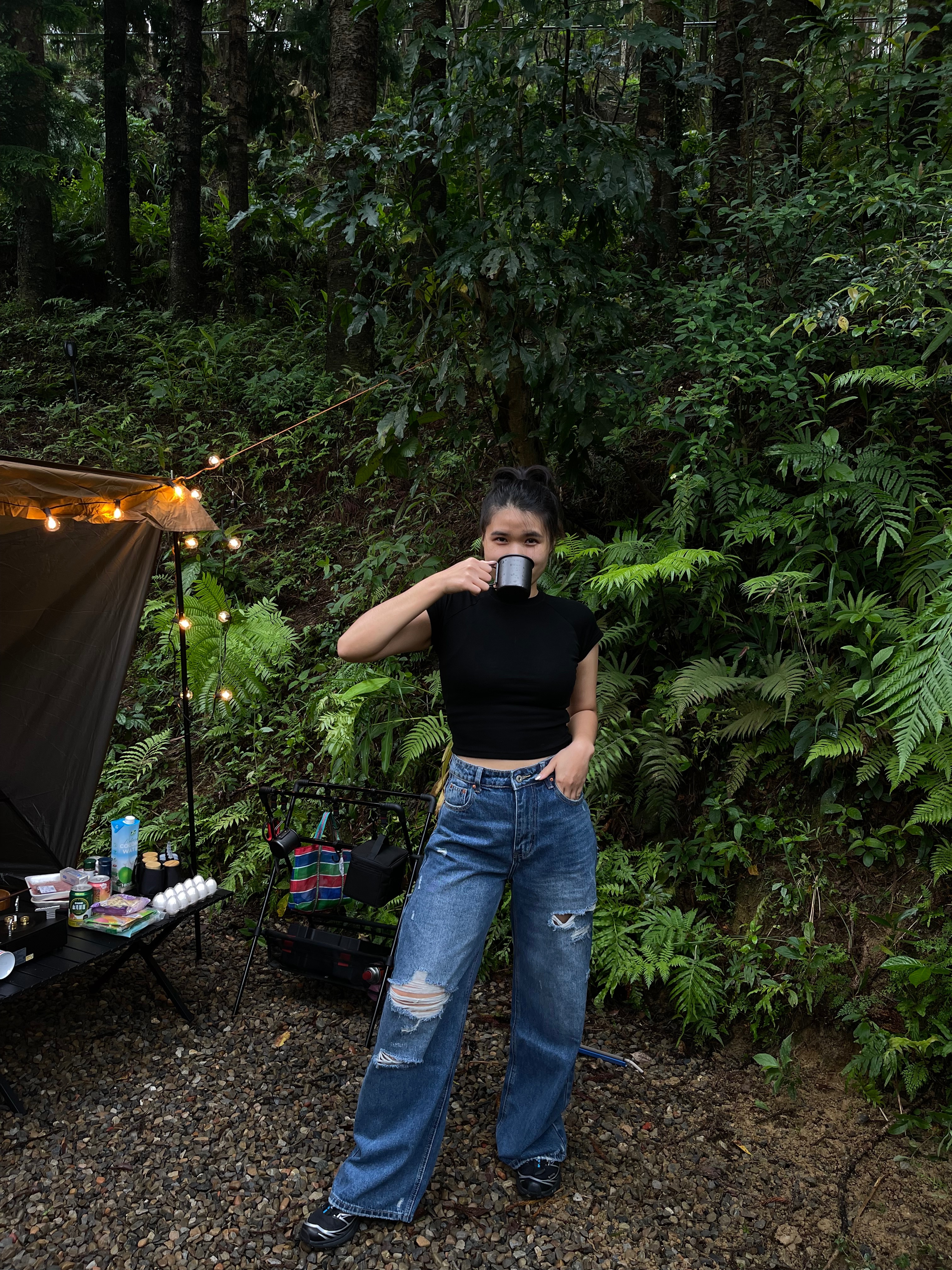 歐美正肩彈力棉短版上衣 百搭短T 短版上衣 素色上衣