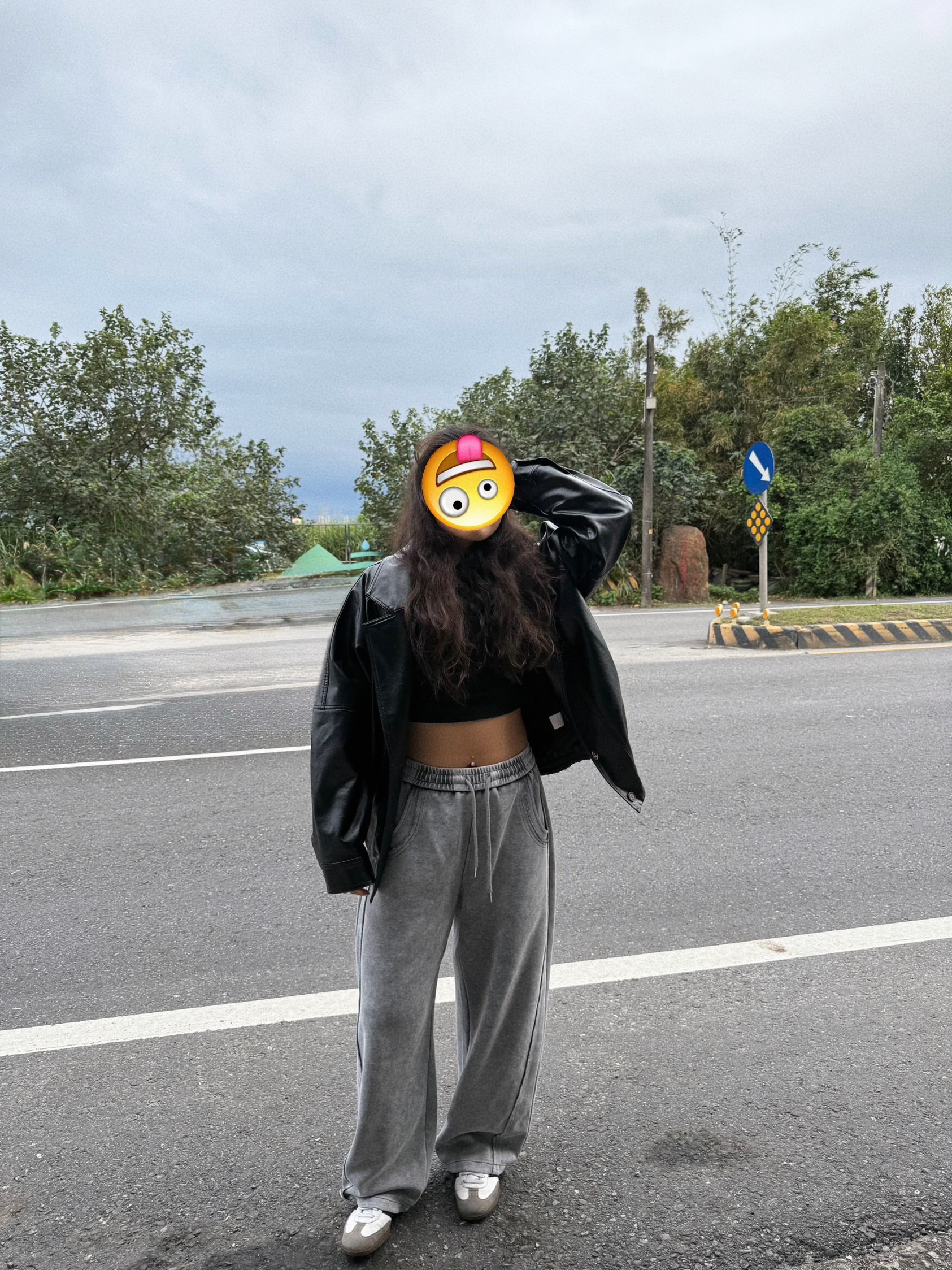 歐美水洗棉彎刀休閒褲 棉質褲 鬆緊腰 必買