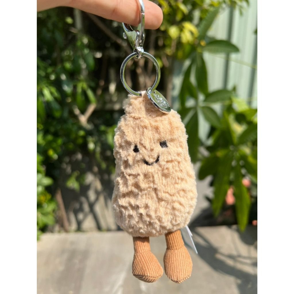 【🔥現貨快速出貨】🇬🇧 英國 Jellycat Peanut 花生鑰匙圈 吊飾 果凍貓 正品 生日禮物 英國門市現