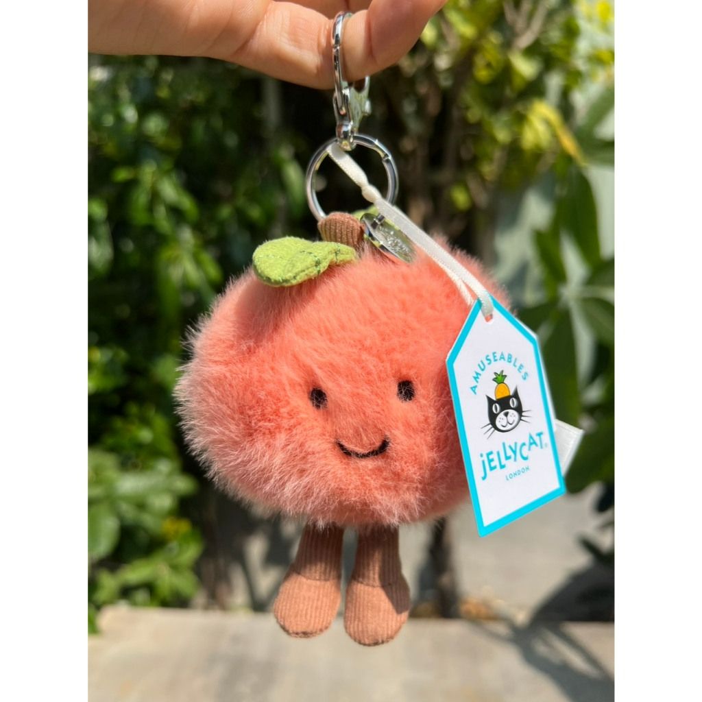 【🔥現貨快速出貨】🍑 Jellycat 2月新款 桃子鑰匙圈 吊飾 英國門市現場採購 正品保證