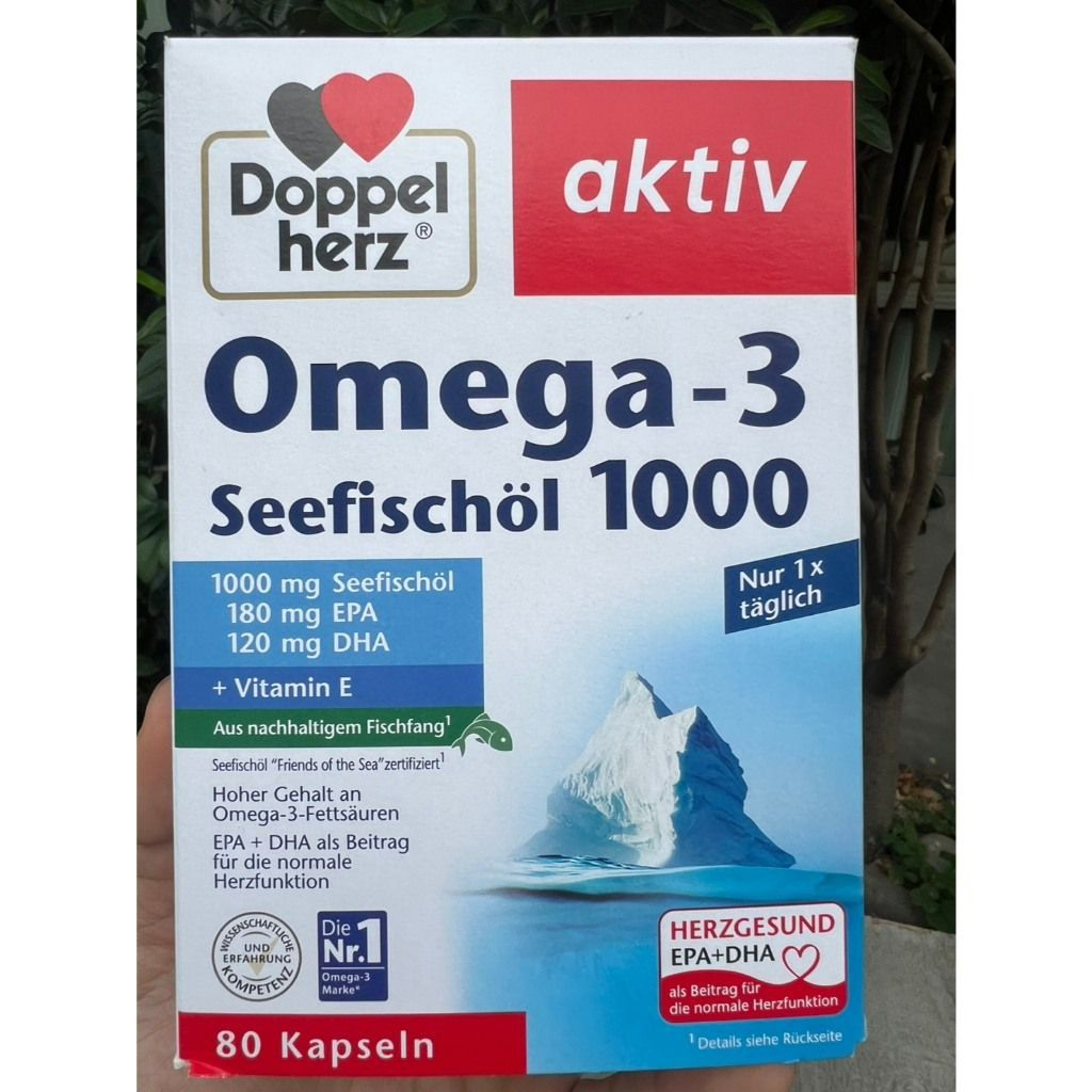 【🔥現貨快速出貨】Doppelherz Omega-3 1000深海魚油80粒｜德國DM購入｜效期2029/01