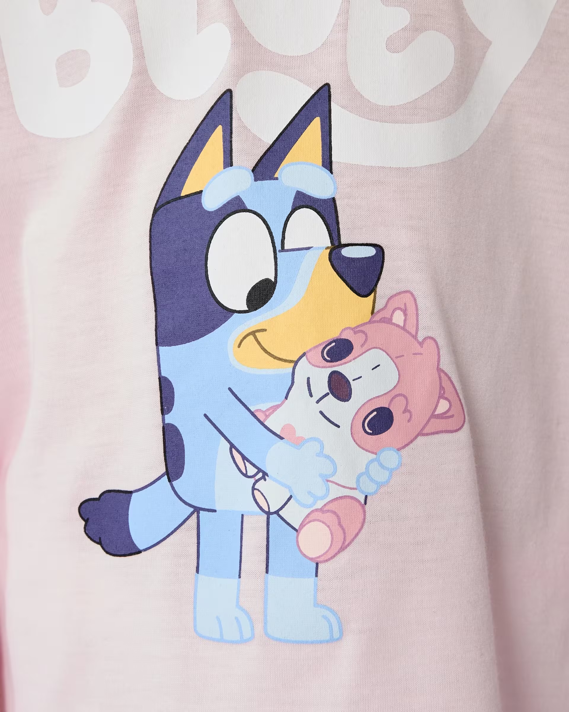 BLUEY 長袖款粉色睡衣套裝
