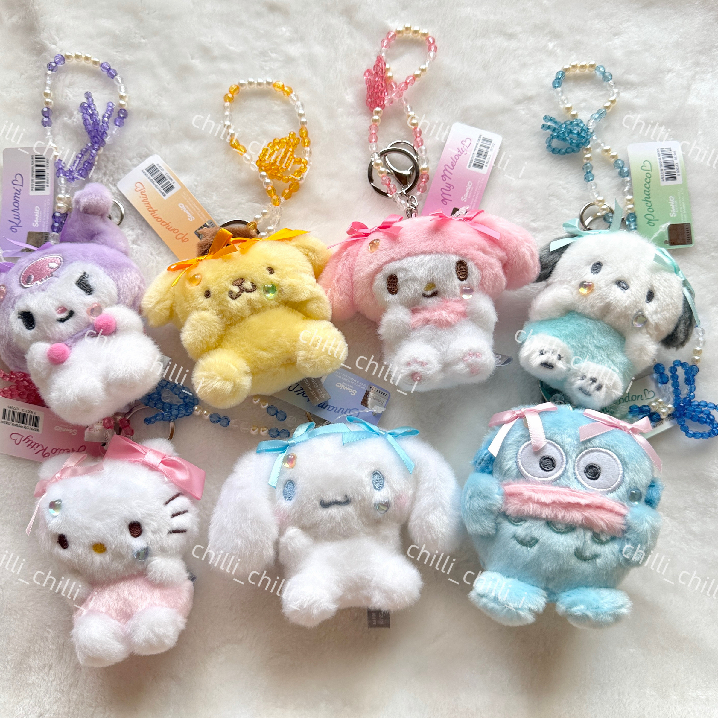 韓版珠珠鏈條蝴蝶結三麗鷗吊飾🎀現貨