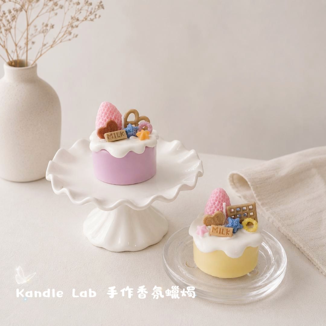 草莓奶油小蛋糕（精油蠟燭）