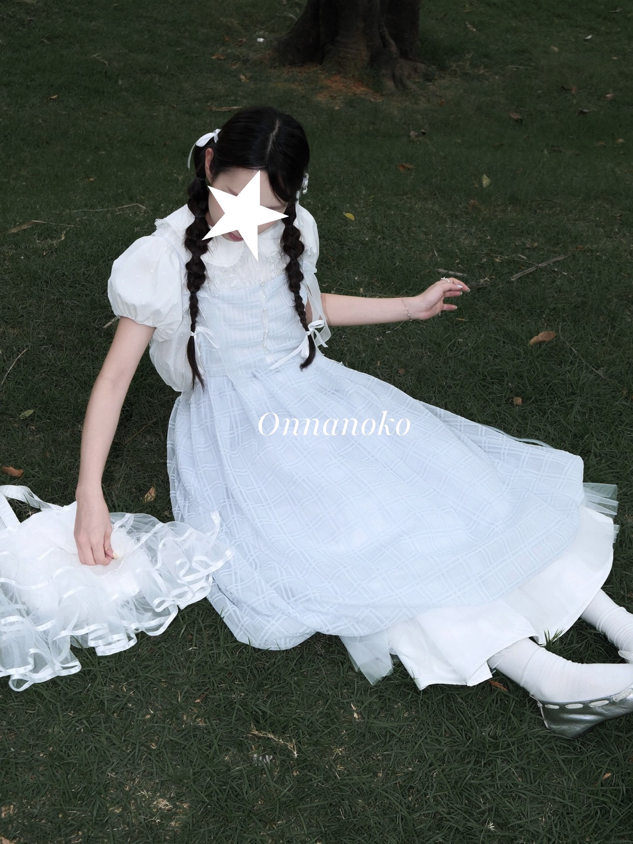 ONNANOKO / 晨露 01 — 微光 日系微透空氣感鏤空連衣裙