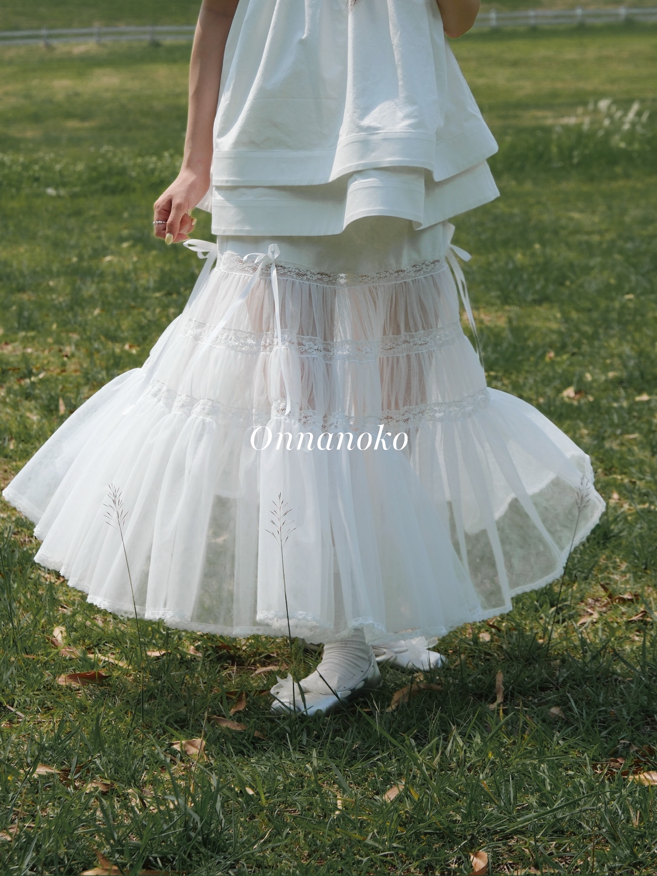 ONNANOKO / 霧漫 02 — 紗擁 日系層層輕柔雲朵裙