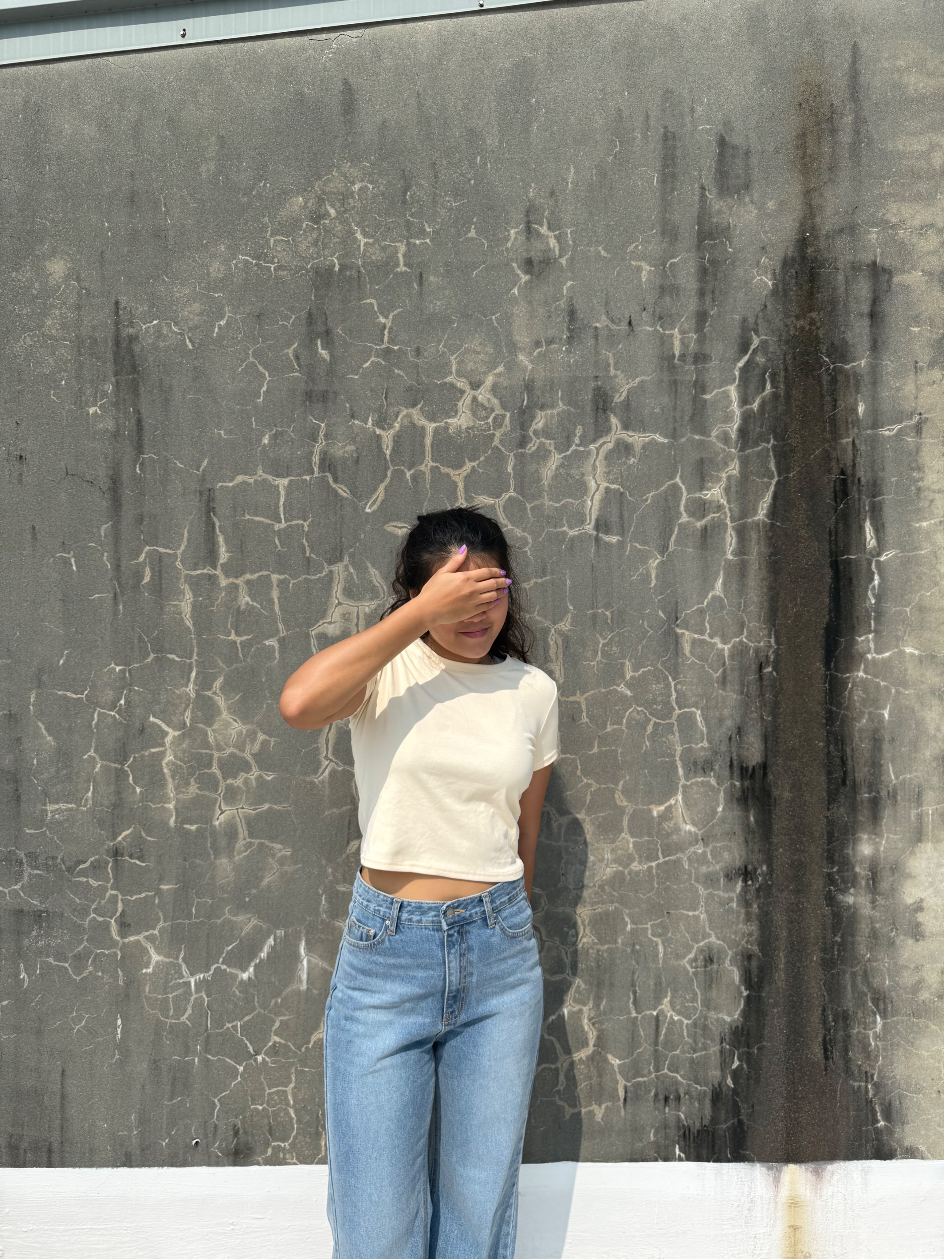 Ola.s 彈力雙倍百搭素色短T