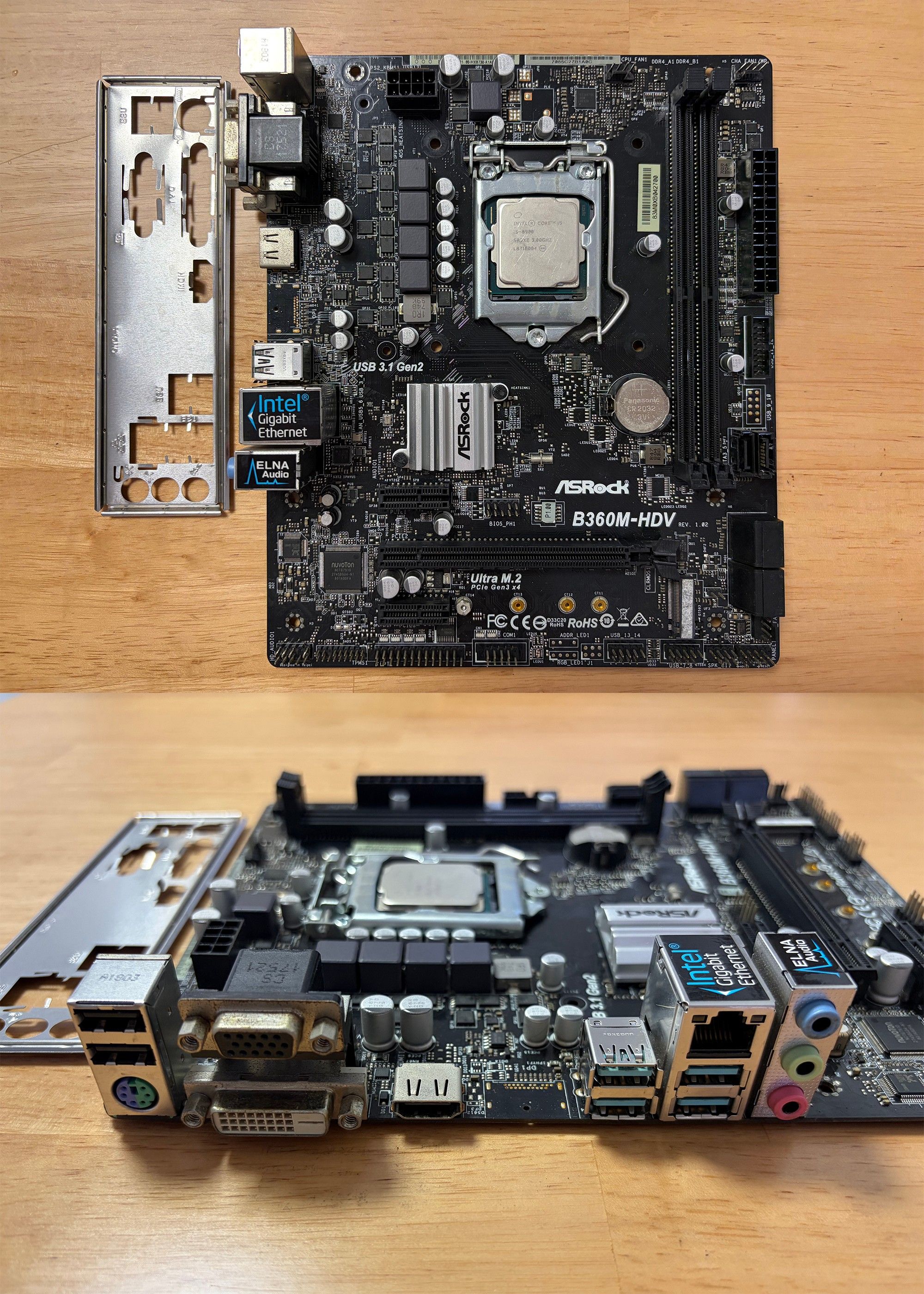 i5-8500 + B360M-HDV