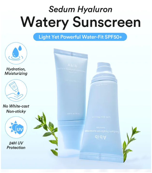 Abib 玻尿酸水潤 防曬霜 隔離霜Spf50+ PA++++