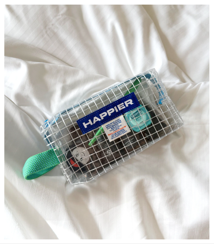 Happier label 透明盥洗包