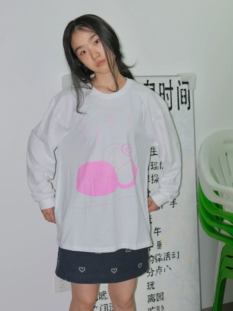 象仔睡覺 長T