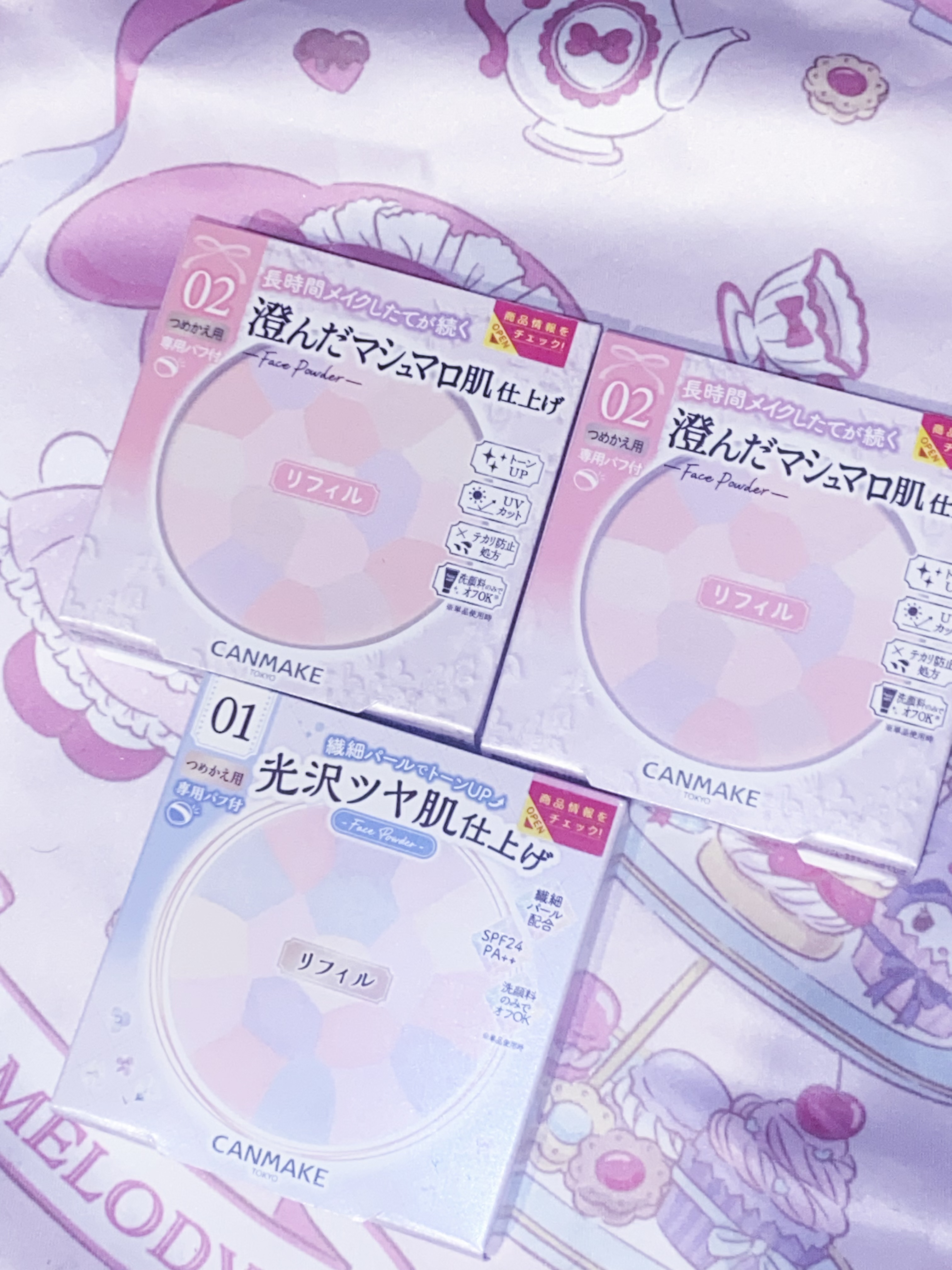 canmake 棉花糖蜜粉替換心