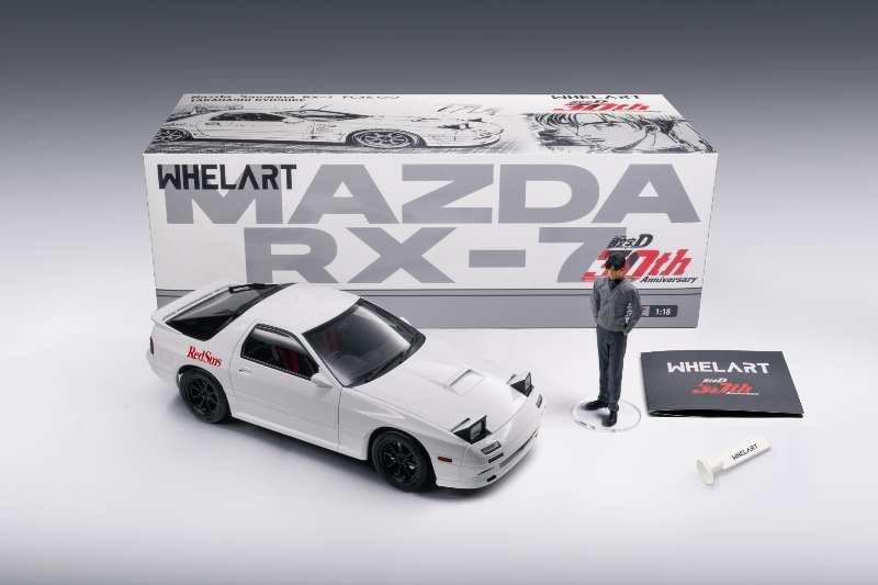 WHELART 1/18 全開合金版本 Mazda FC3S 白色