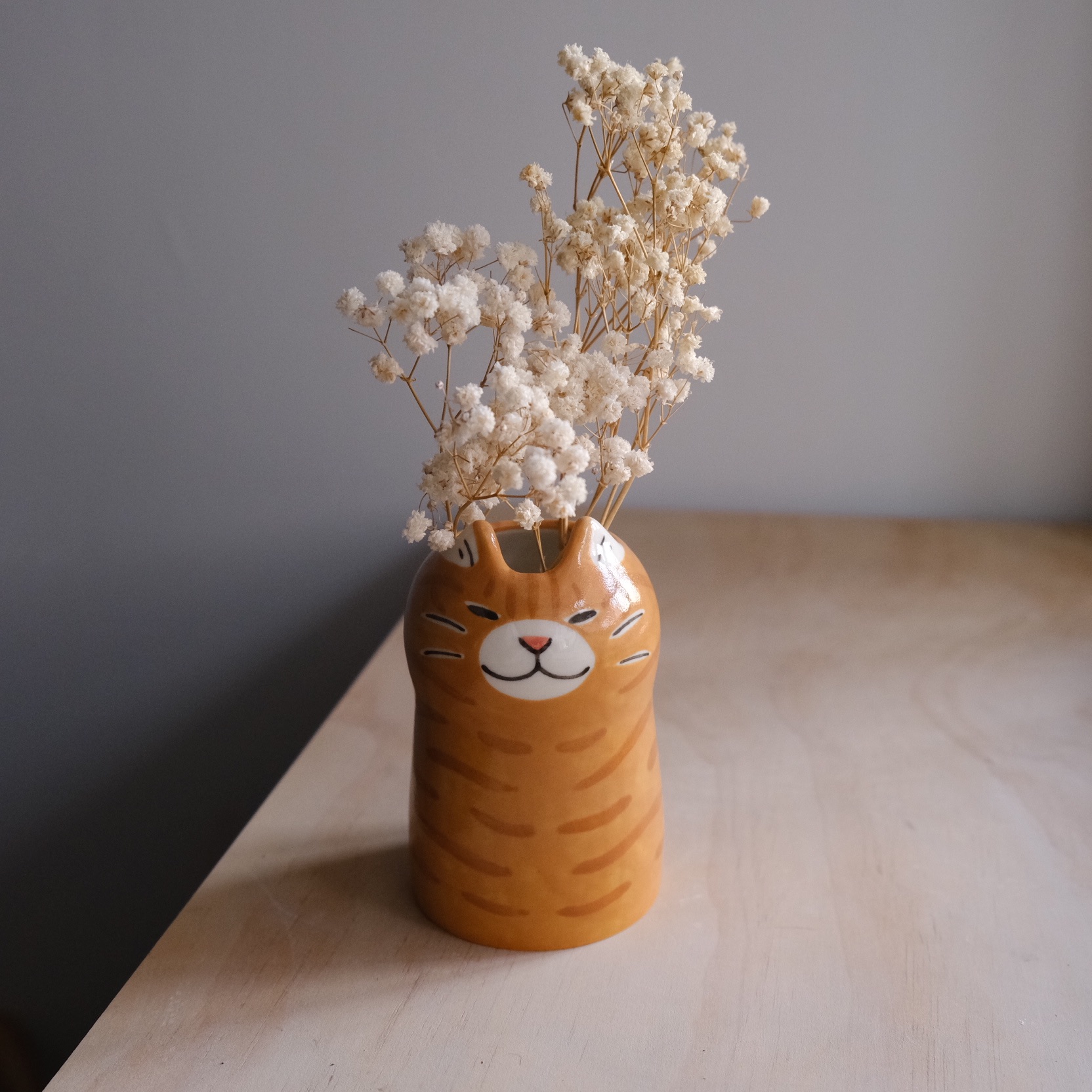 Yycat 橘貓花器2