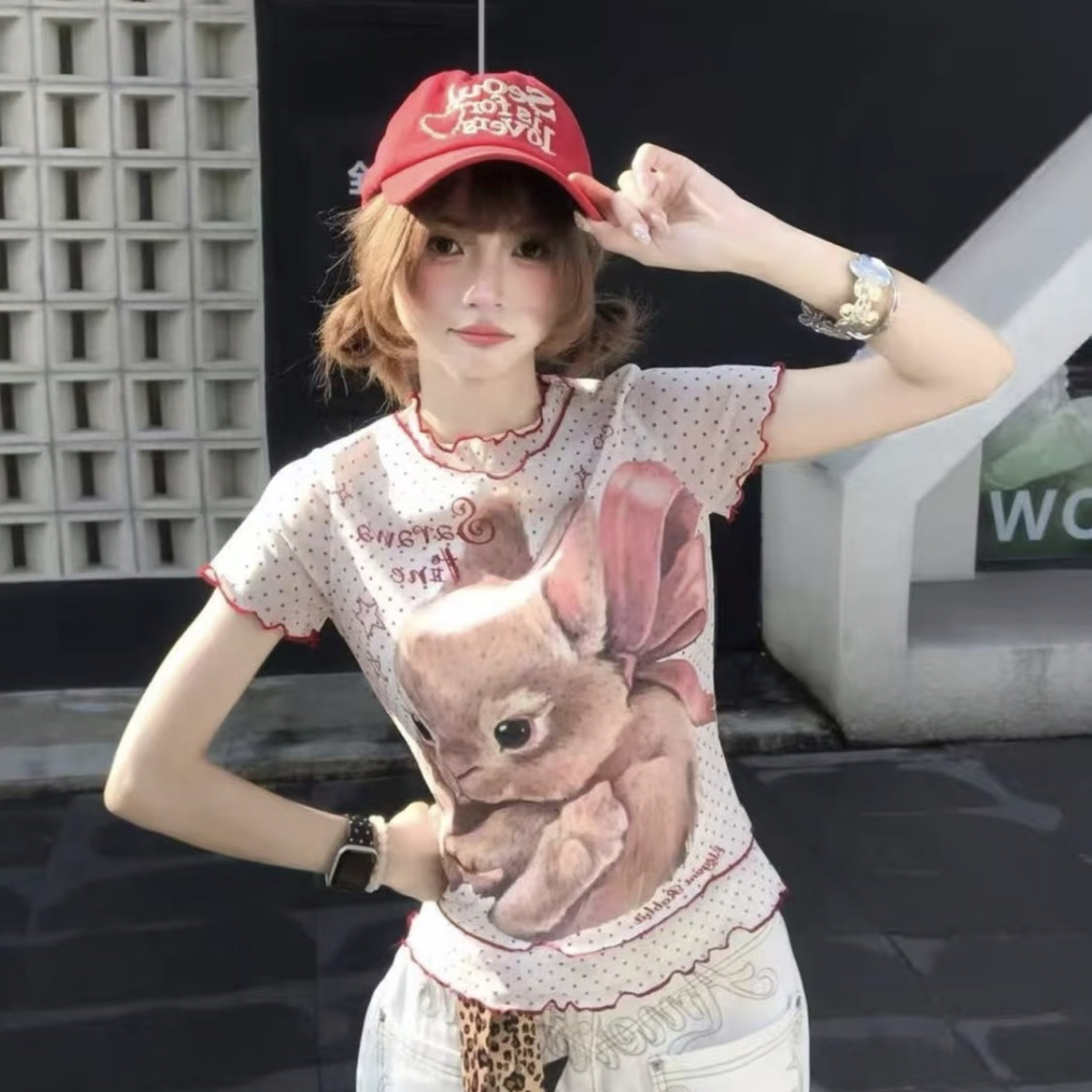 高質量y2k兔兔🐰造型上衣
