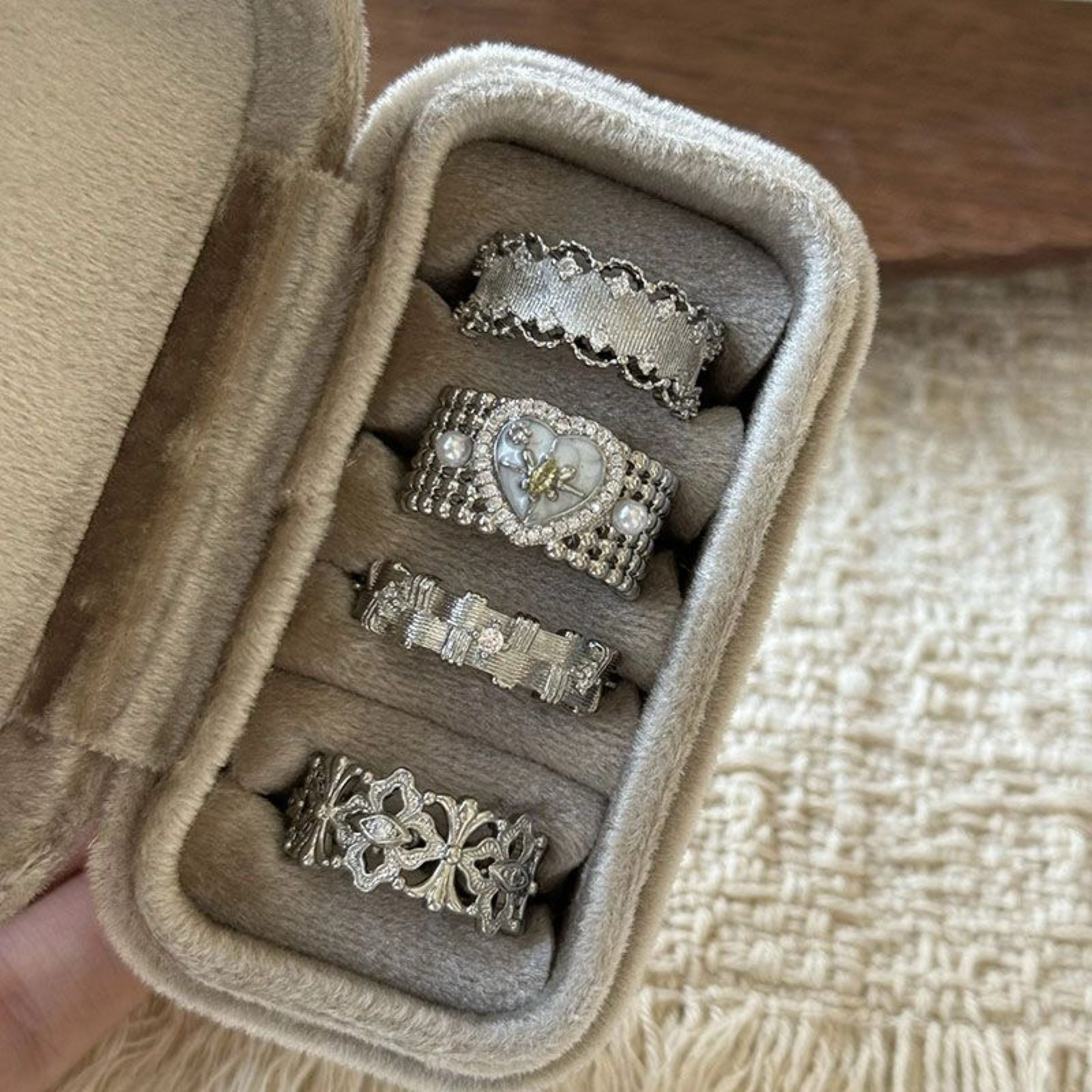  女宮廷風復古輕奢戒指💍