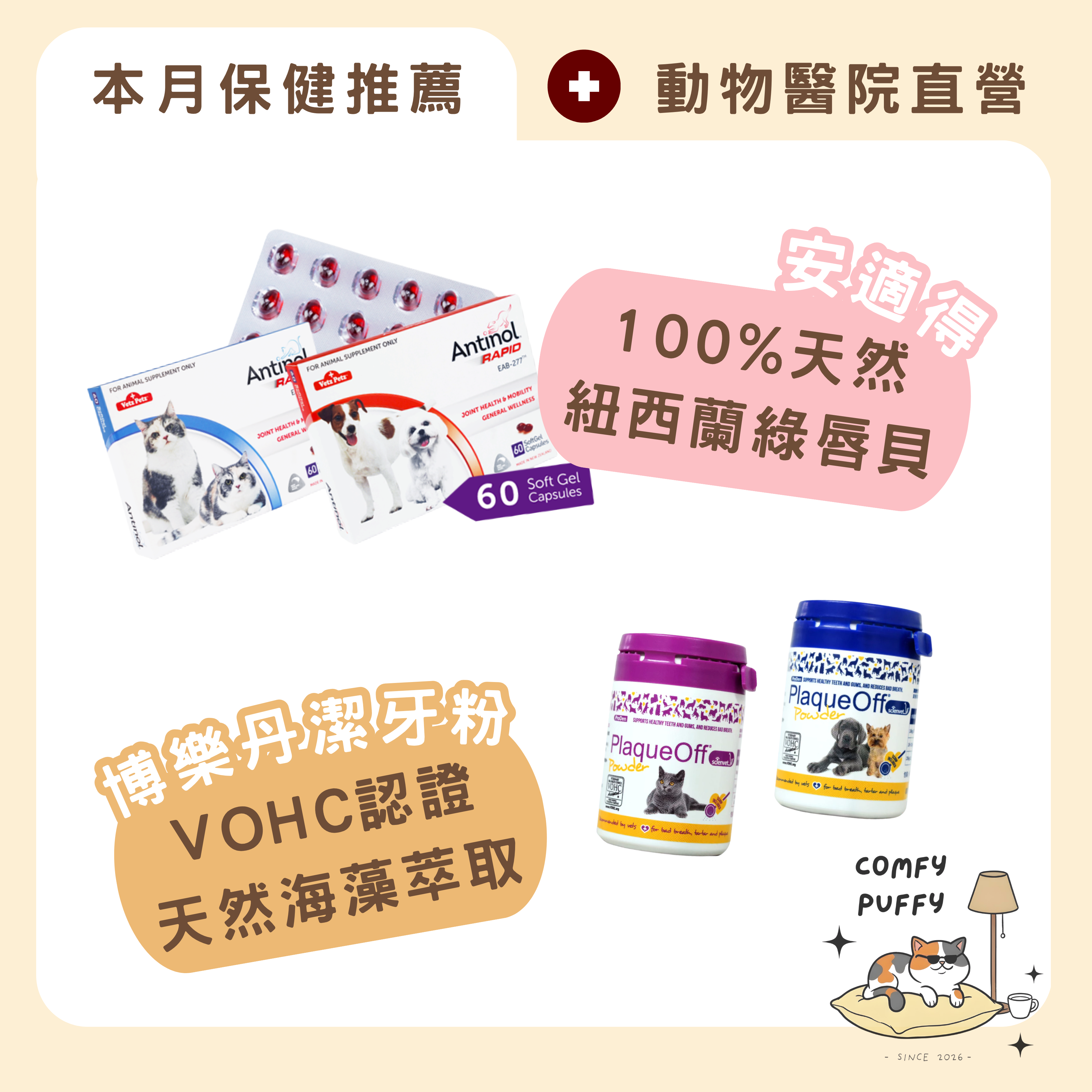 🌟營養保健優選︱毛孩日常健康好夥伴