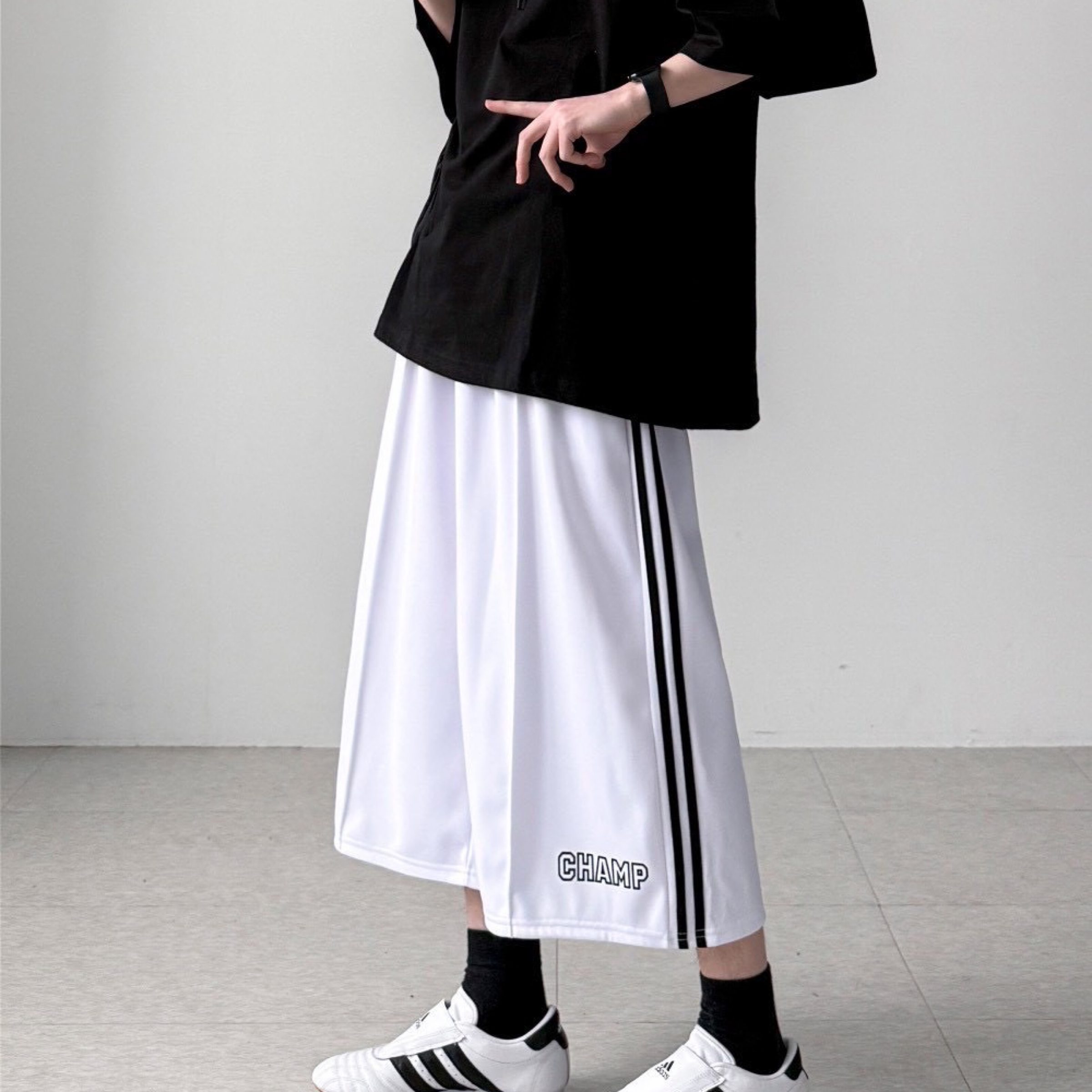 CHAMP 側線垂墜七分球褲