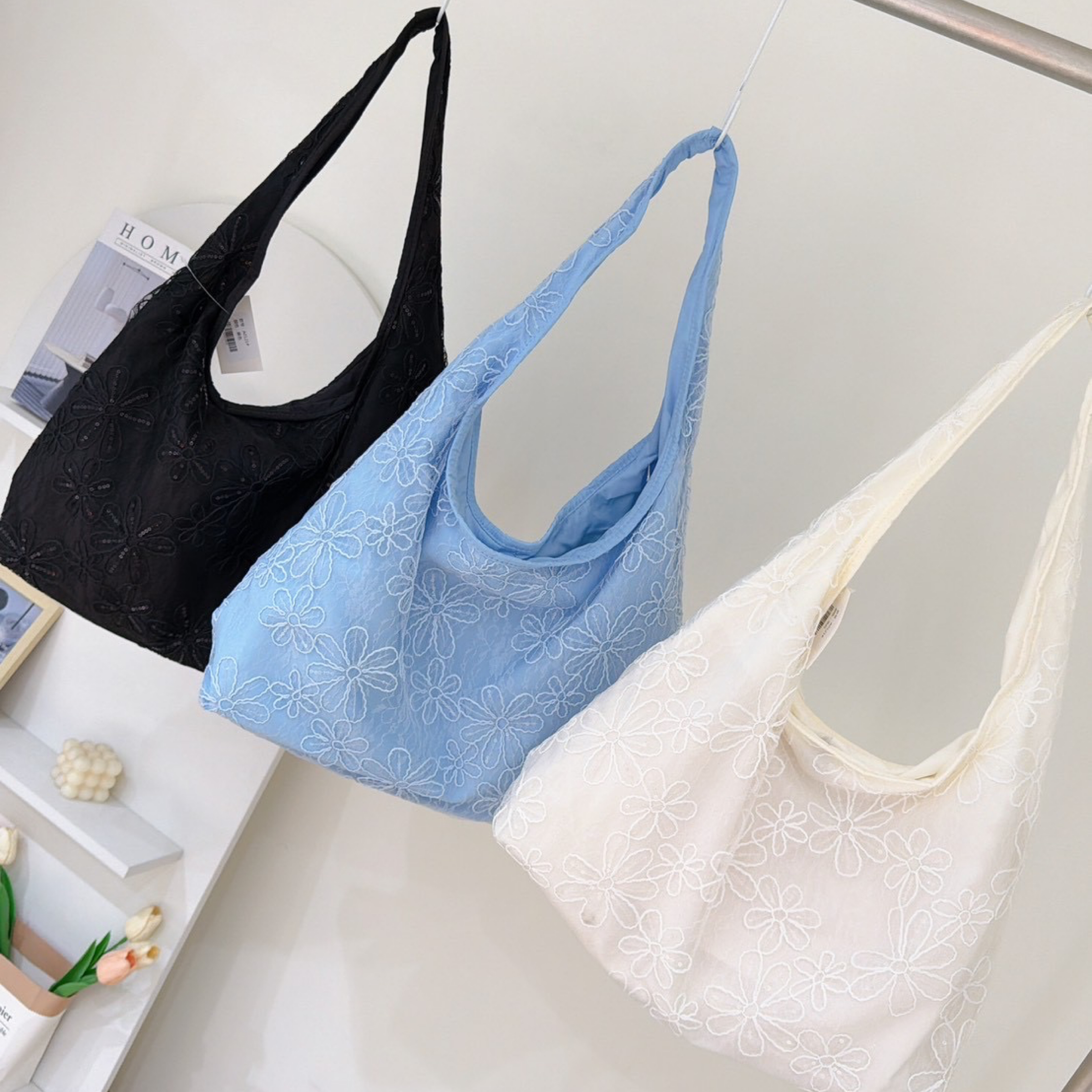 ✦精緻花花刺繡肩背包