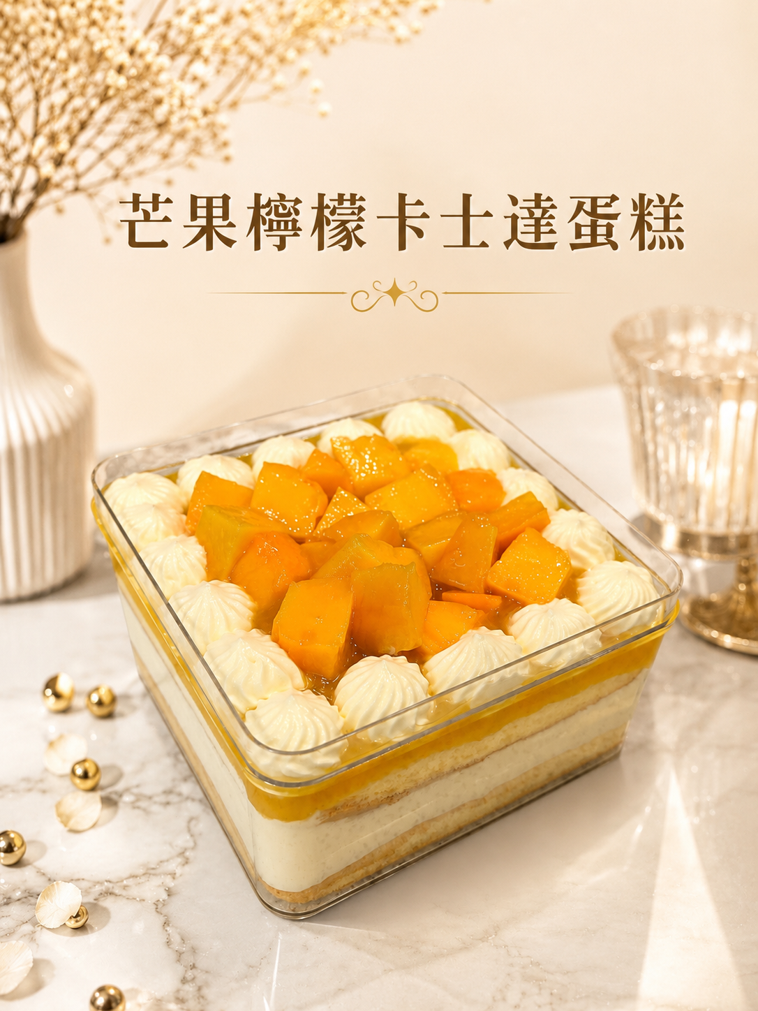 🥭 芒果檸檬卡士達蛋糕