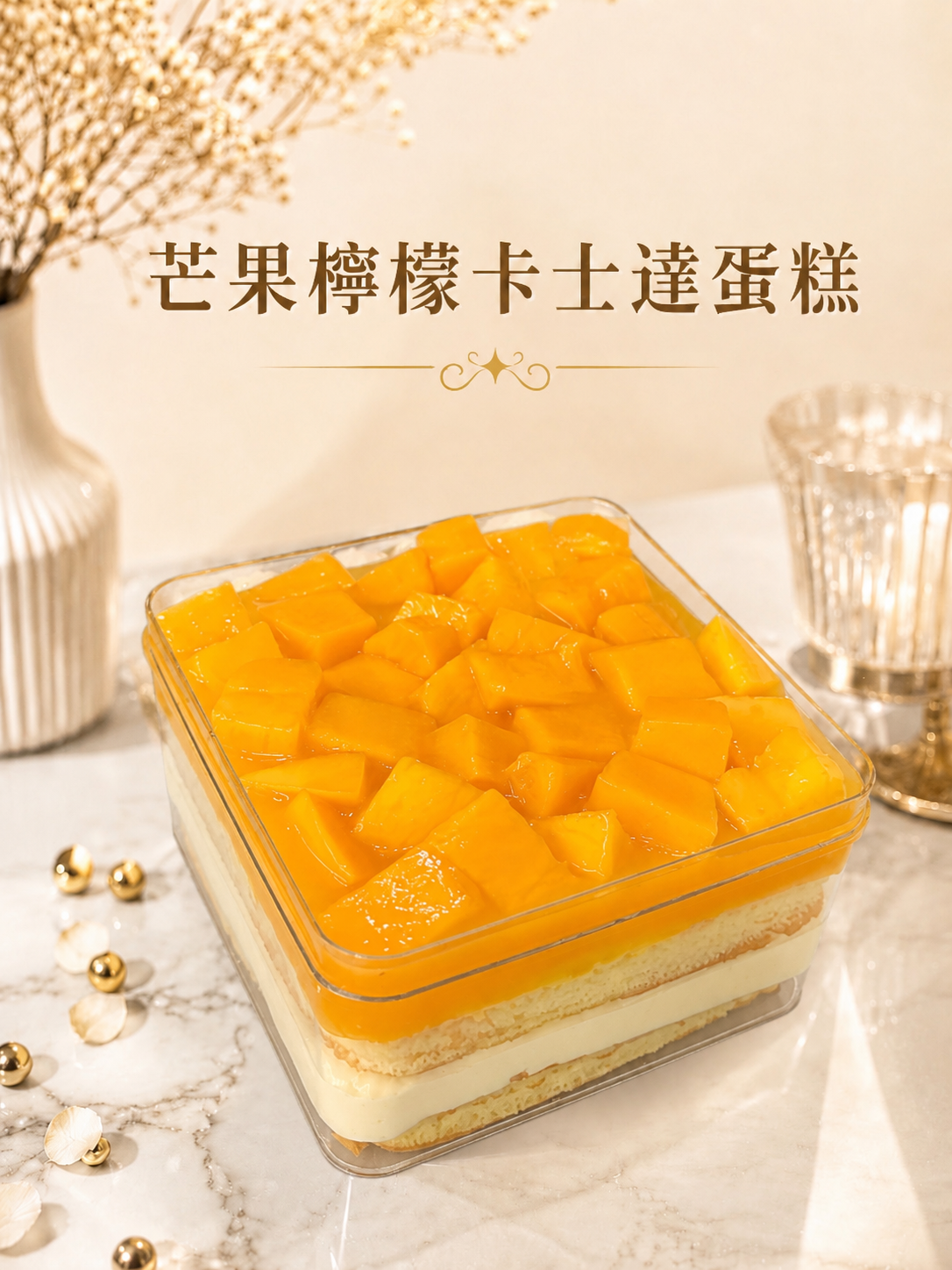 🥭 芒果檸檬卡士達蛋糕