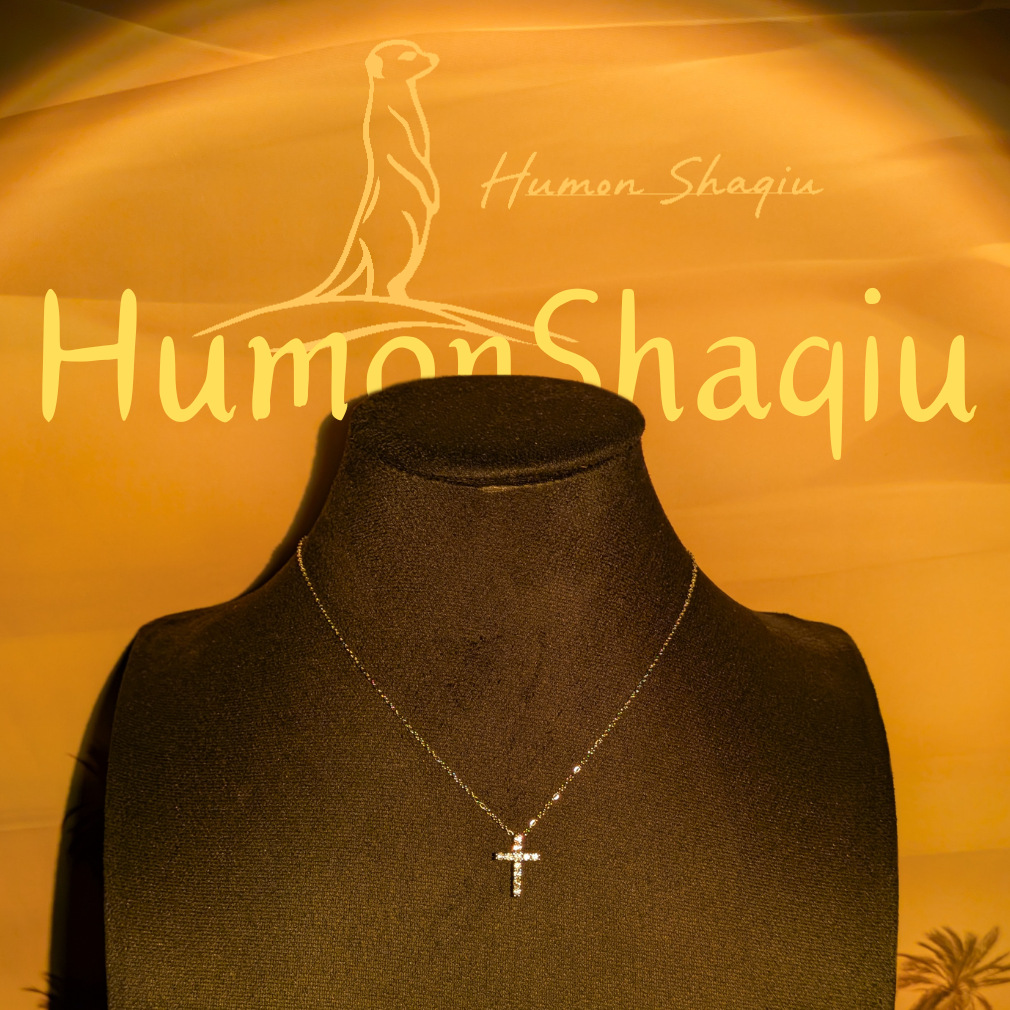 HUMON🔥小滿鑽十字架項鍊✨ 小十字架 美式感 小巧精緻感
