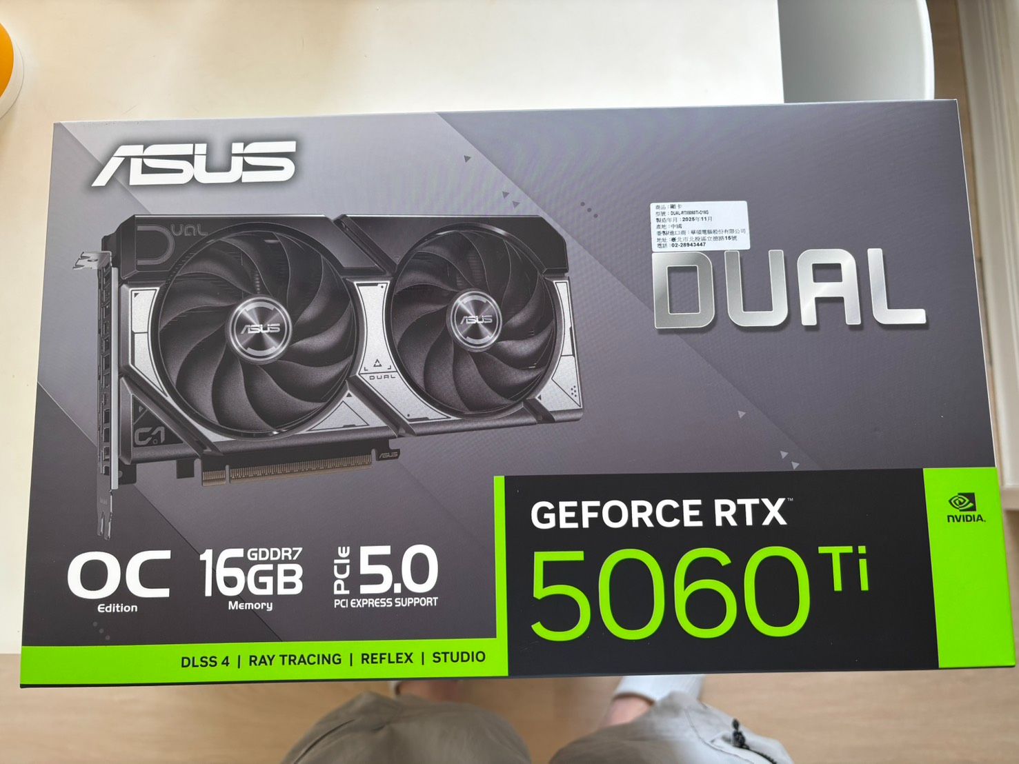 ASUS DUAL-RTX5060TI-O16G