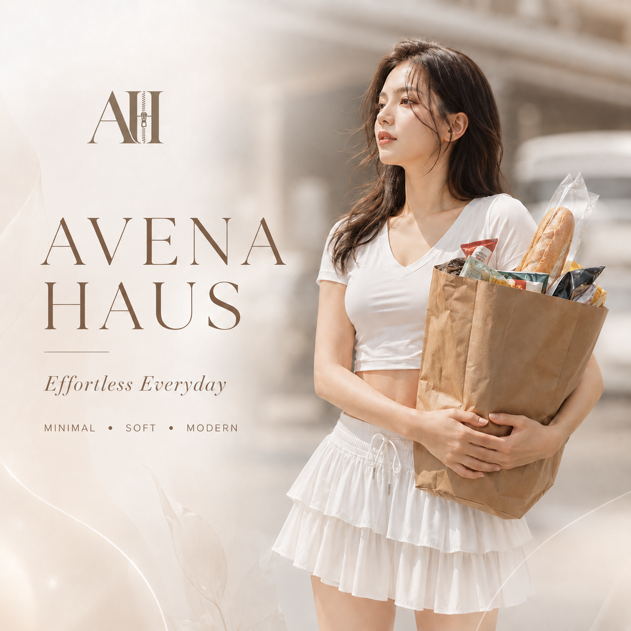 AVENA HAUS 設計獨有設計款-V領側抓皺上衣 SKU：E7997