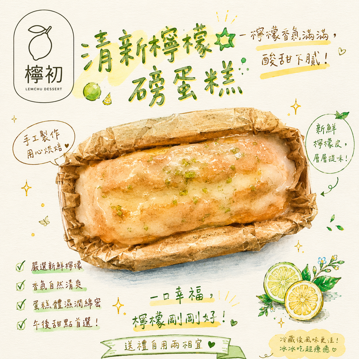 檸檬糖霜磅蛋糕