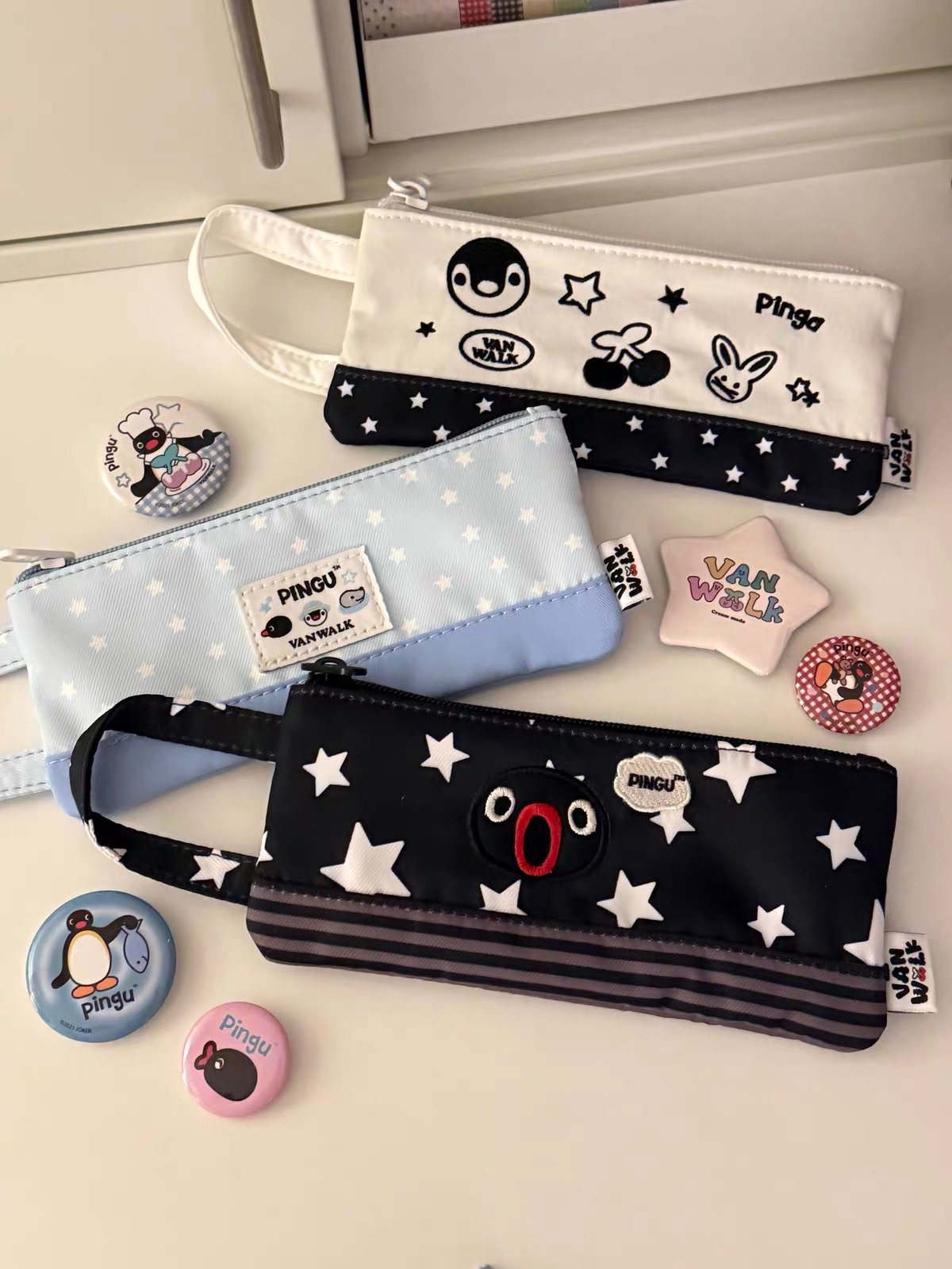 正版聯名🌟Pingu星星系列筆袋
