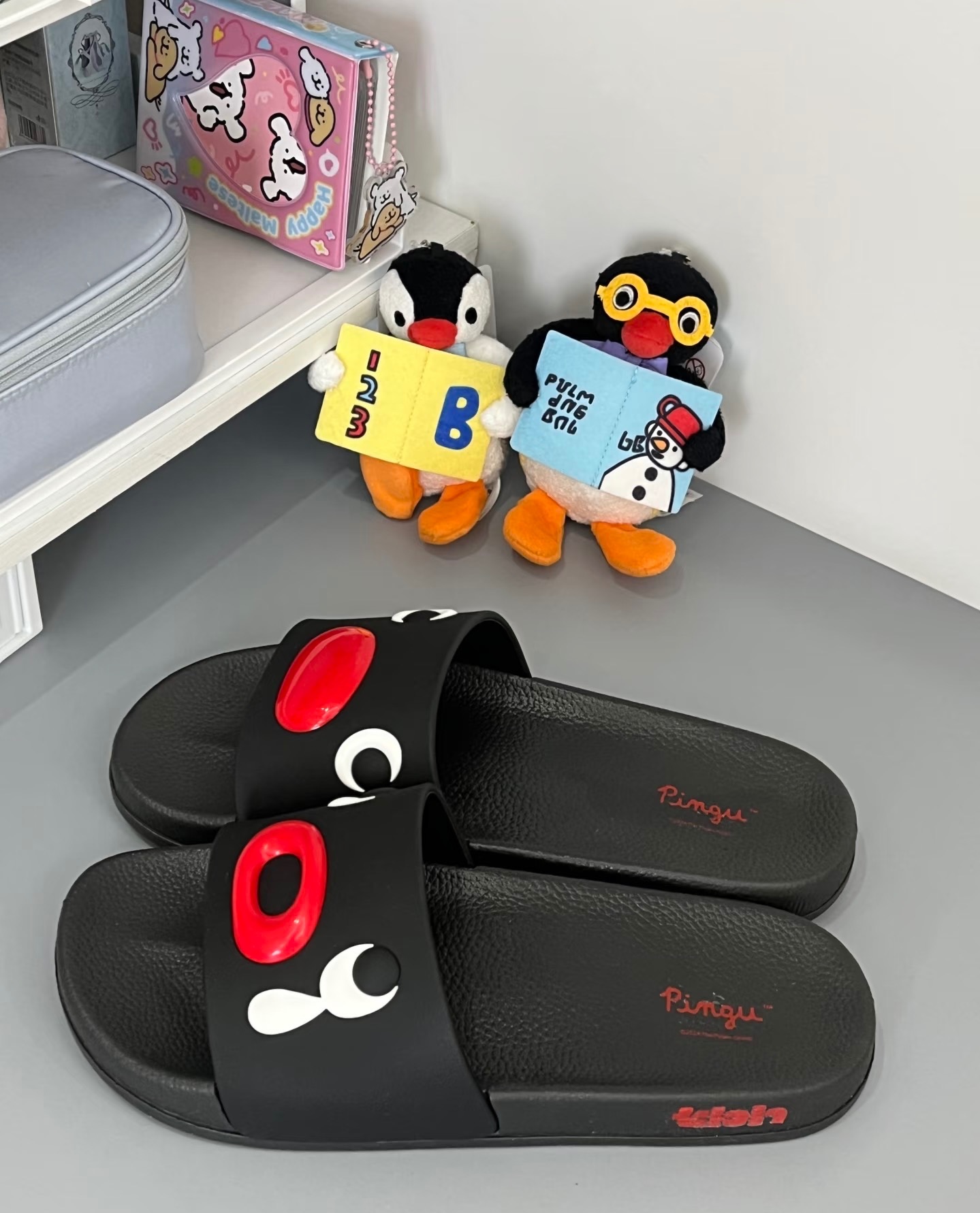 正版聯名🌟Pingu大臉拖鞋