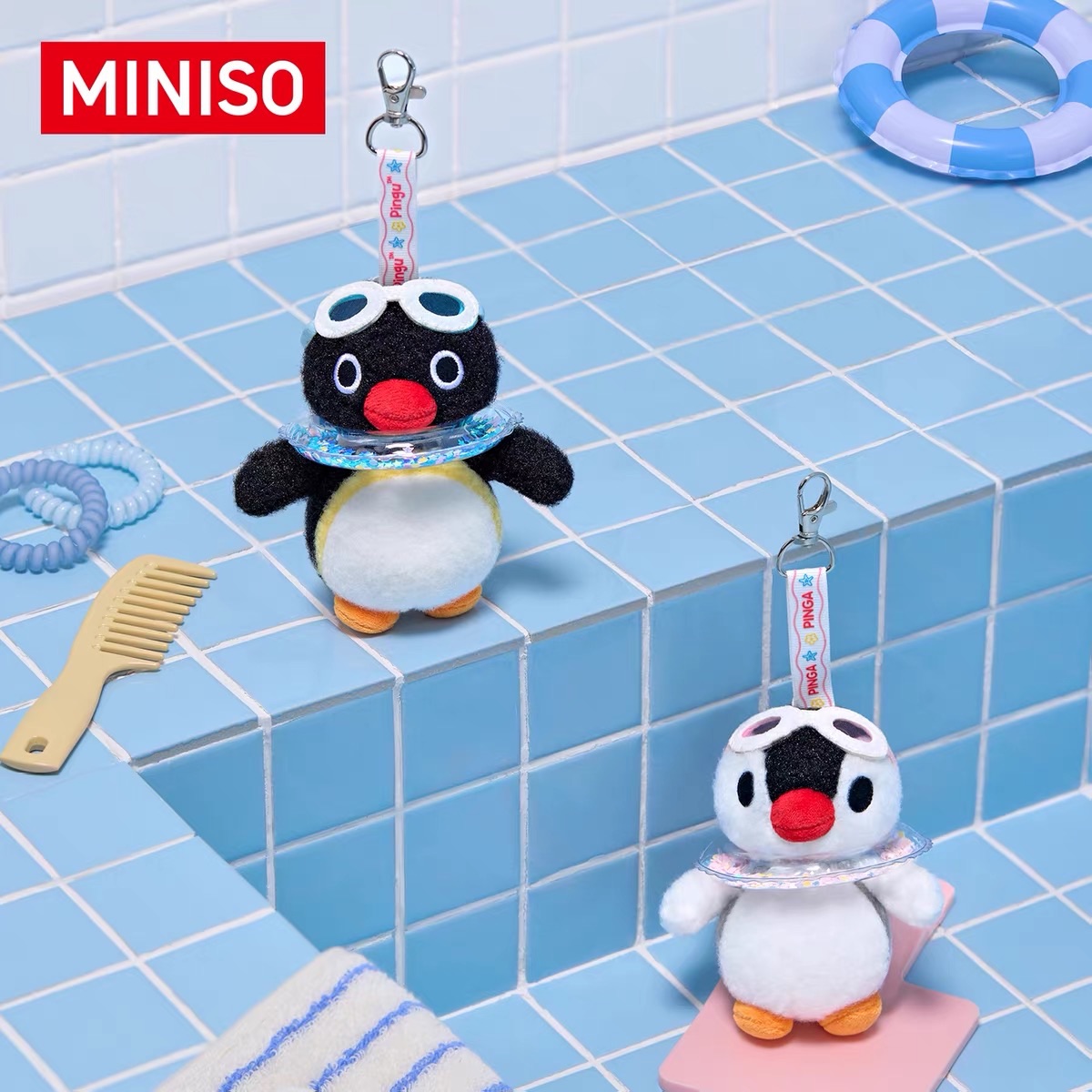 MINISO🌟正版授權 Pingu冰酷一夏搖搖樂吊飾
