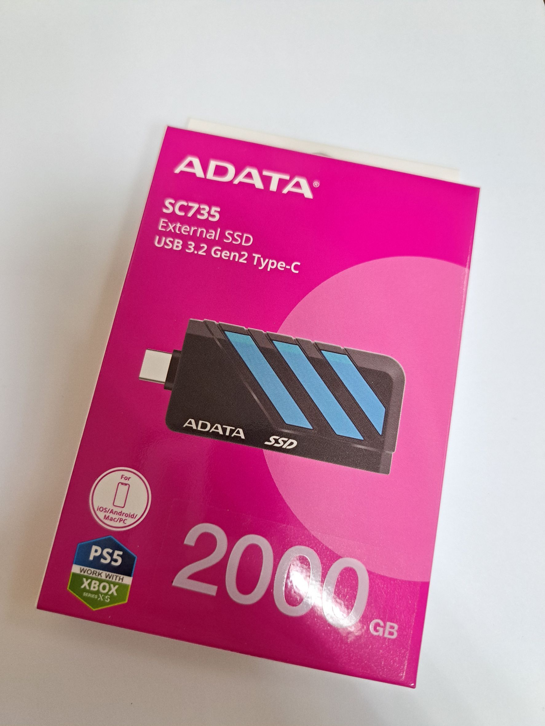 ADATA 威剛SC735 外接式固態硬碟 2TB SSD USB3.2/Gen2 Type C