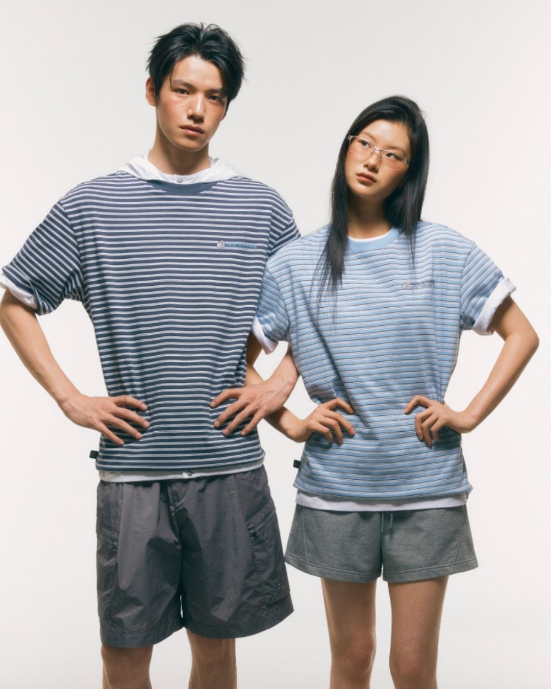 New Balance｜條紋愛心短袖 T-shirt
