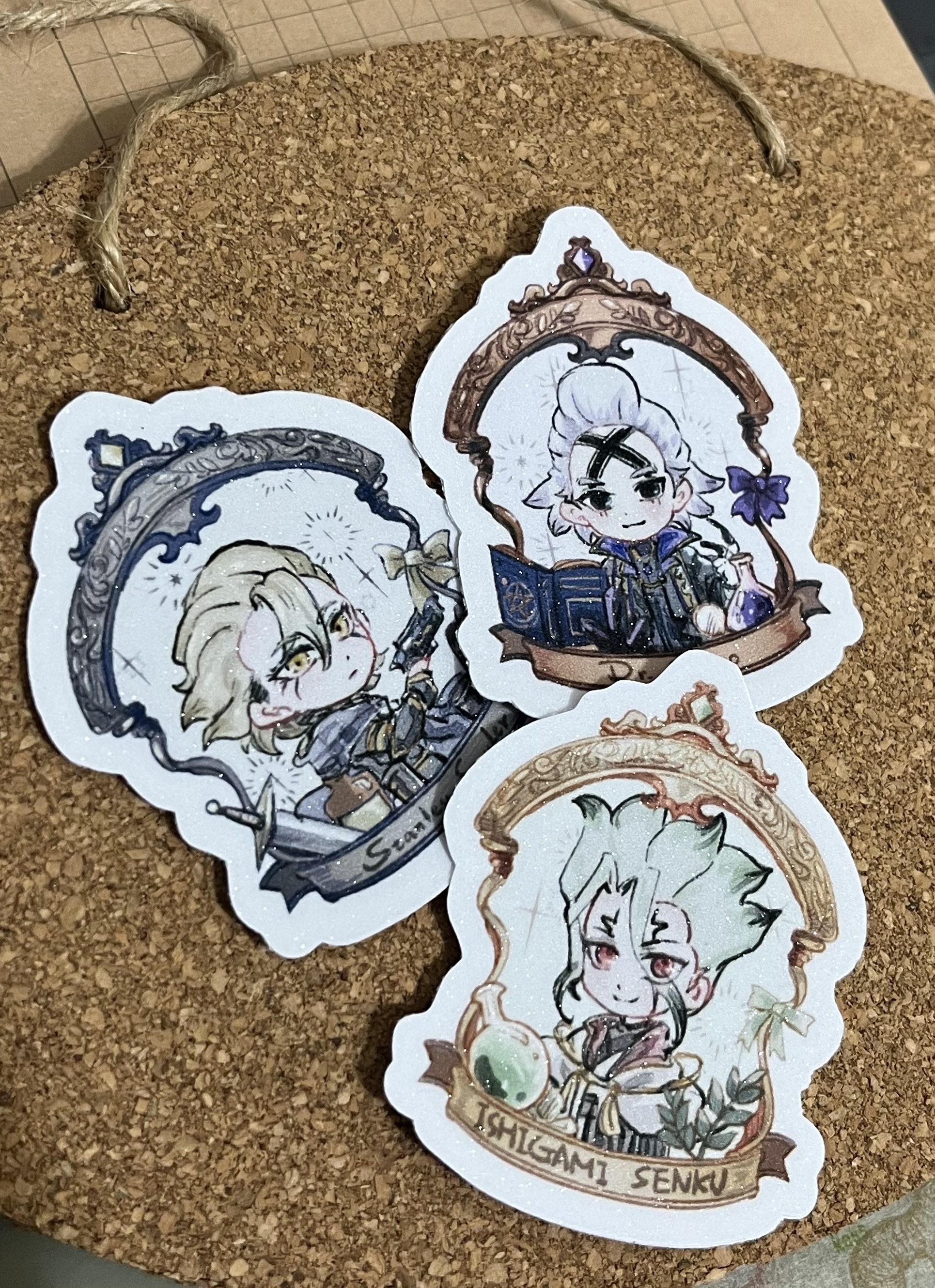 魔法AU-閃膜全斷貼紙