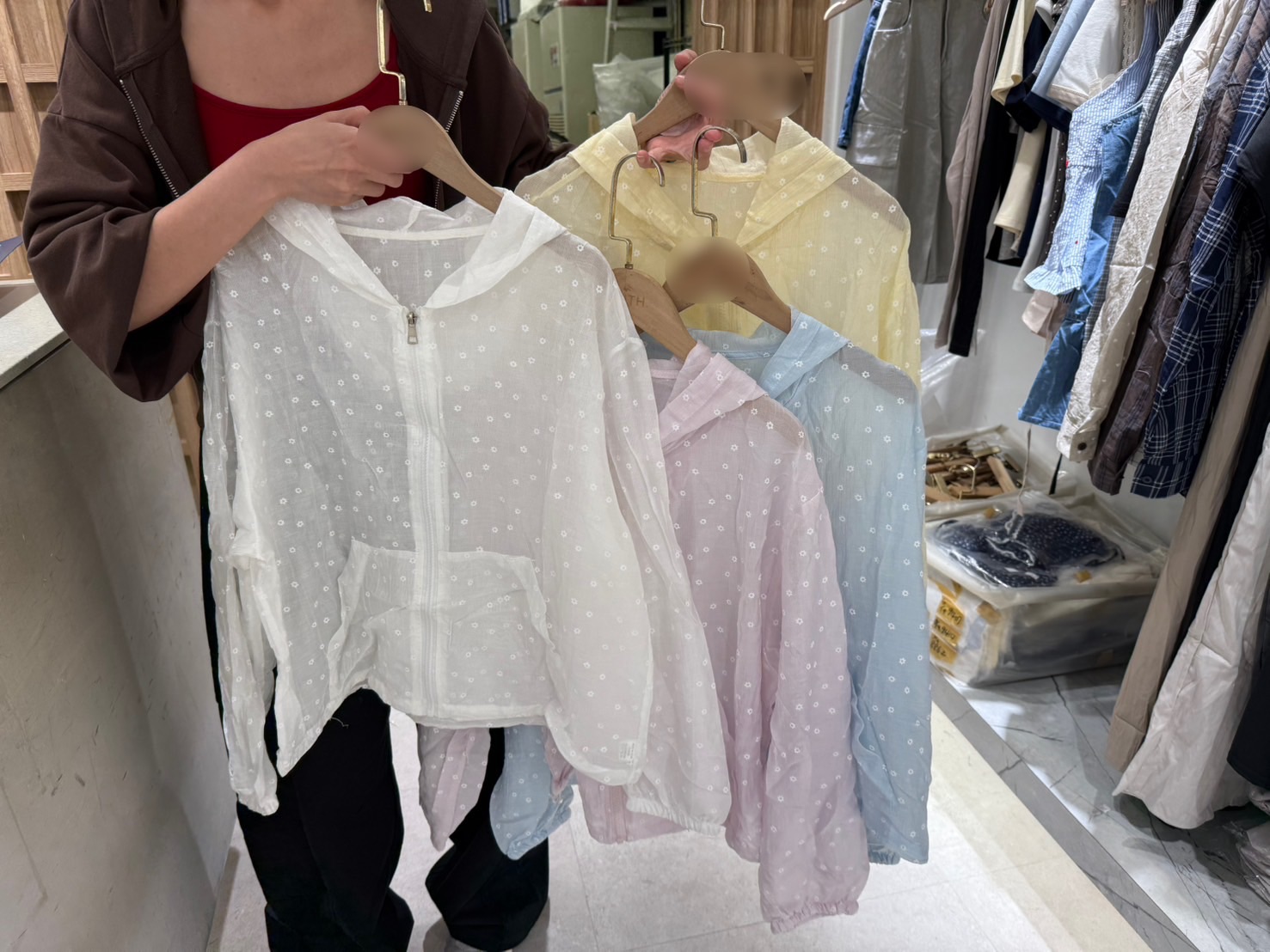 （連線商品）小花連帽薄外套