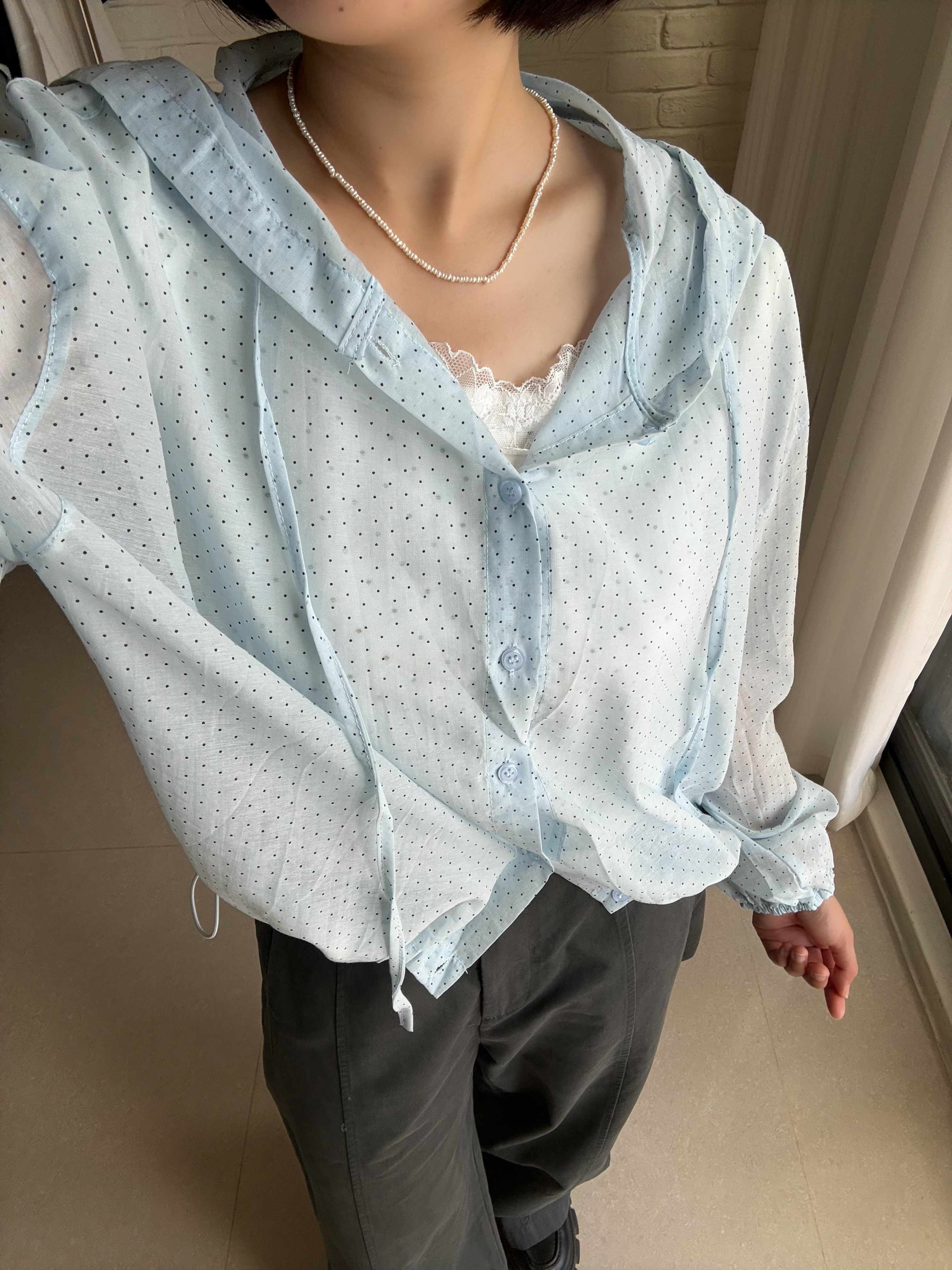 日系感點點防曬外套