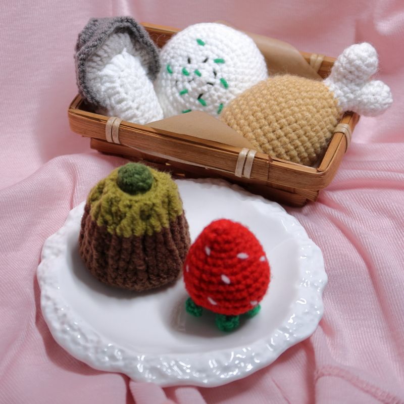 ⁺⑅可以玩食物✶˚貓貓海陸大套餐｜貓咪手作玩具