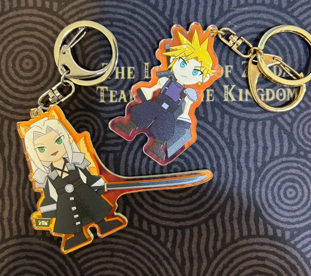 FF7 古早味角色鑰匙圈