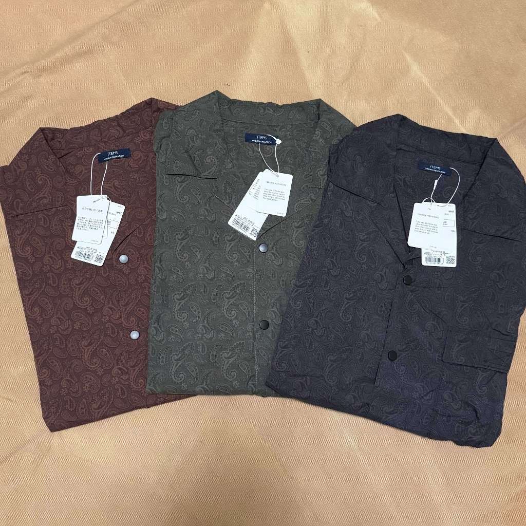 【海日山seasunmountain】URBAN RESEARCH ITEMS 變形蟲短袖襯衫 - 三色