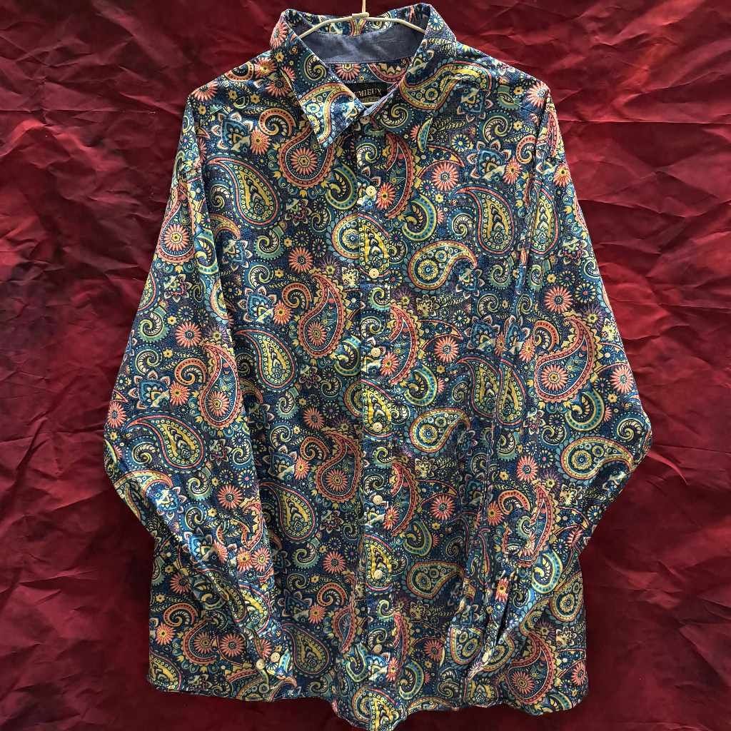 【海日山seasunmountain】CREMIEUX搖滾幻舞長袖變形蟲襯衫